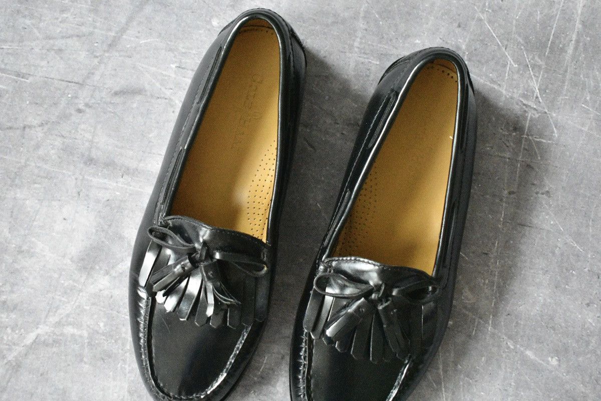 Cole Haan Cole Haan Black Leather Tassel Loafers (8.5) Size US 8.5 / EU 41-42 - 5 Thumbnail