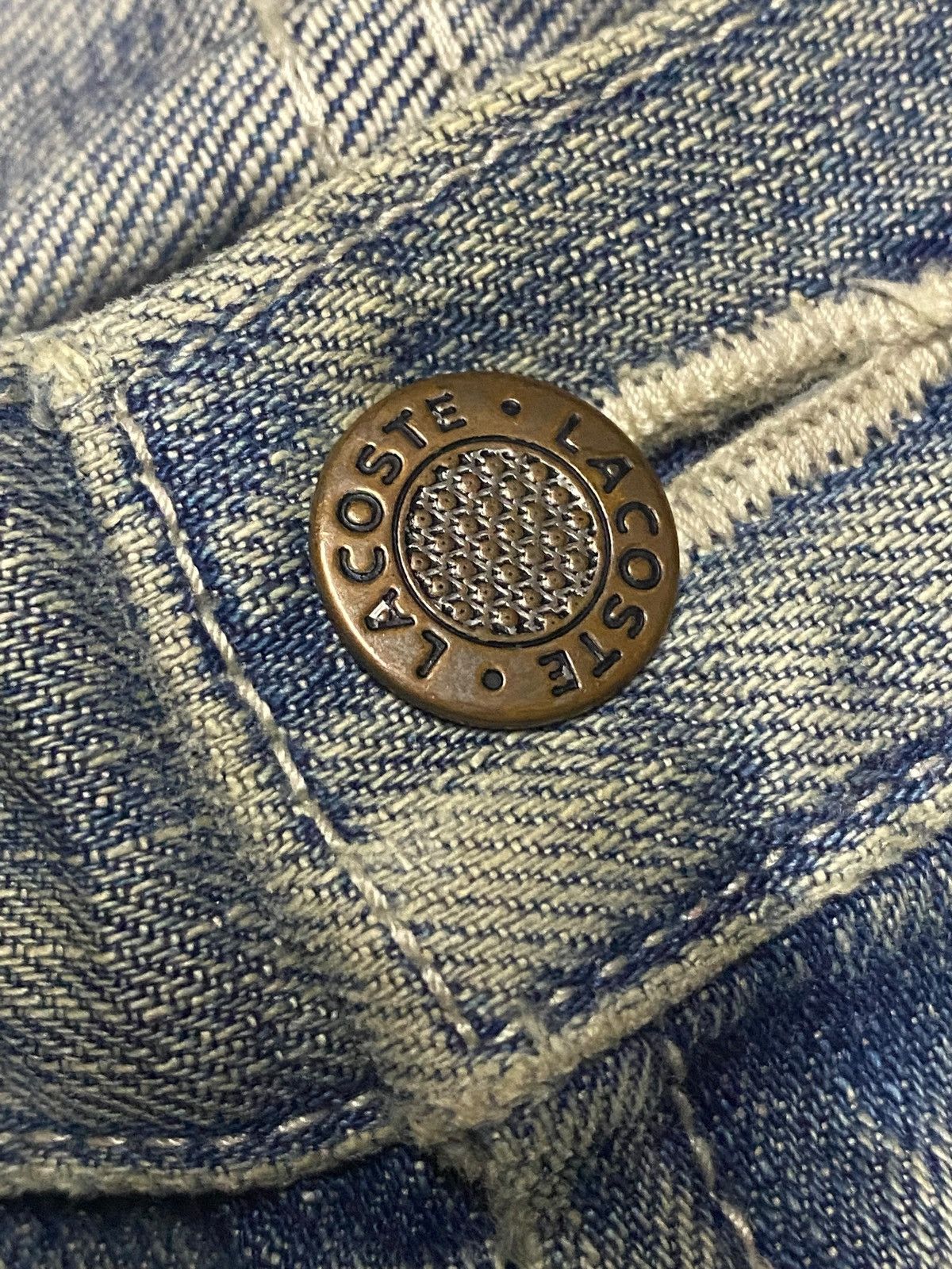 Junya Watanabe × Lacoste Vintage Lacoste Japan Faded Wash Distressed Baggy Jeans Size US 31 - 9 Thumbnail