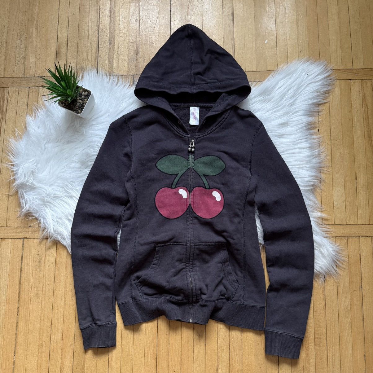 Hysteric Glamour 📌 Vintage Pacha Ibiza Cherrys Y2K Zip Up Hoodie Size S / US 4 / IT 40 - 1 Thumbnail