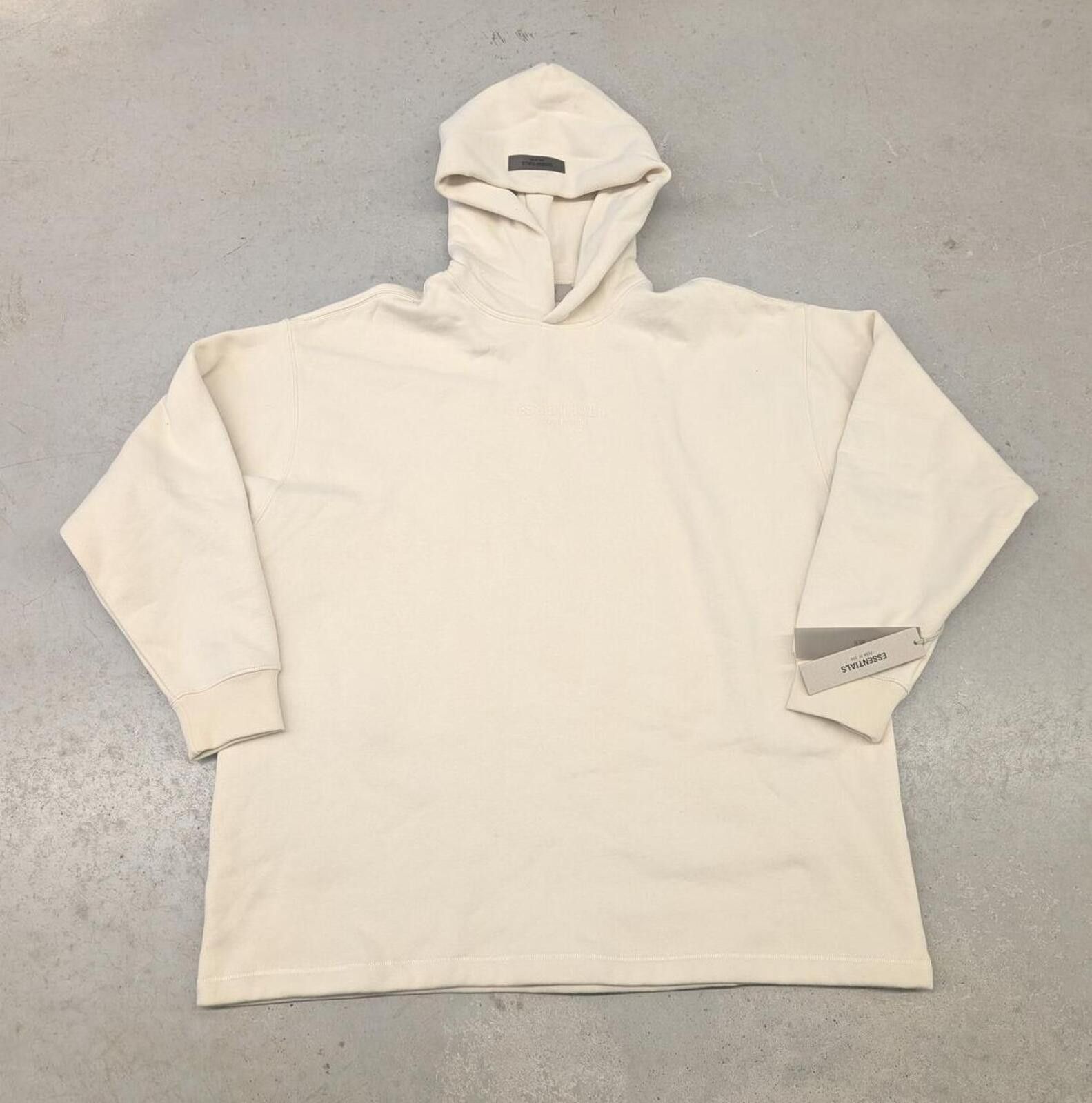 Essentials Essential Fear of God Cream Over-Sized Heavy Weight Hoodie Size US M / EU 48-50 / 2 - 1 Thumbnail