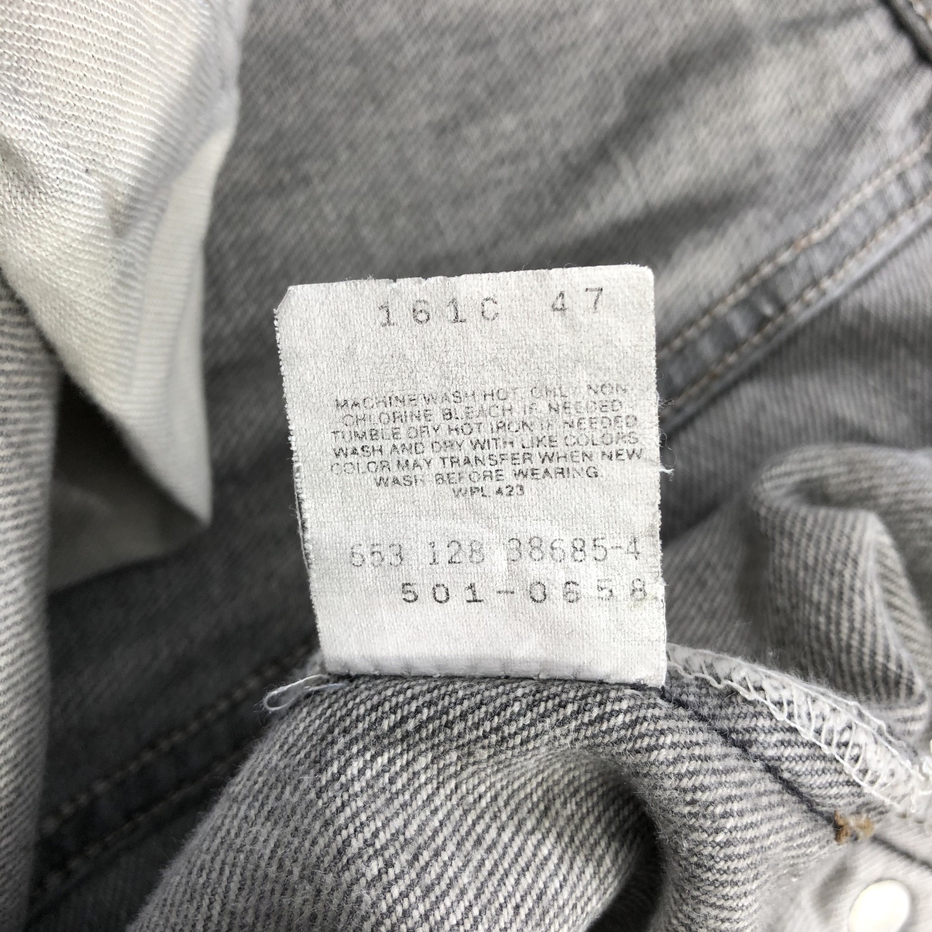 Levi's Vintage 90s Faded Black Levis 501 Jeans-JM2105 Size US 38 / EU 54 - 11 Thumbnail