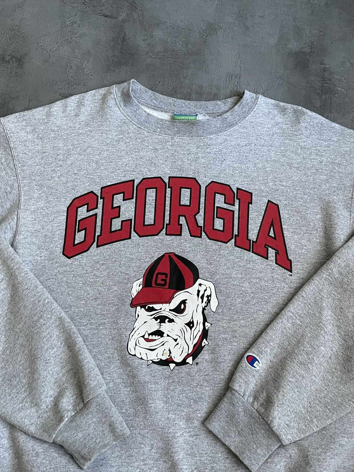 Champion Vintage Champion Georgia grey sweatshirt 90s Size US L / EU 52-54 / 3 - 2 Thumbnail