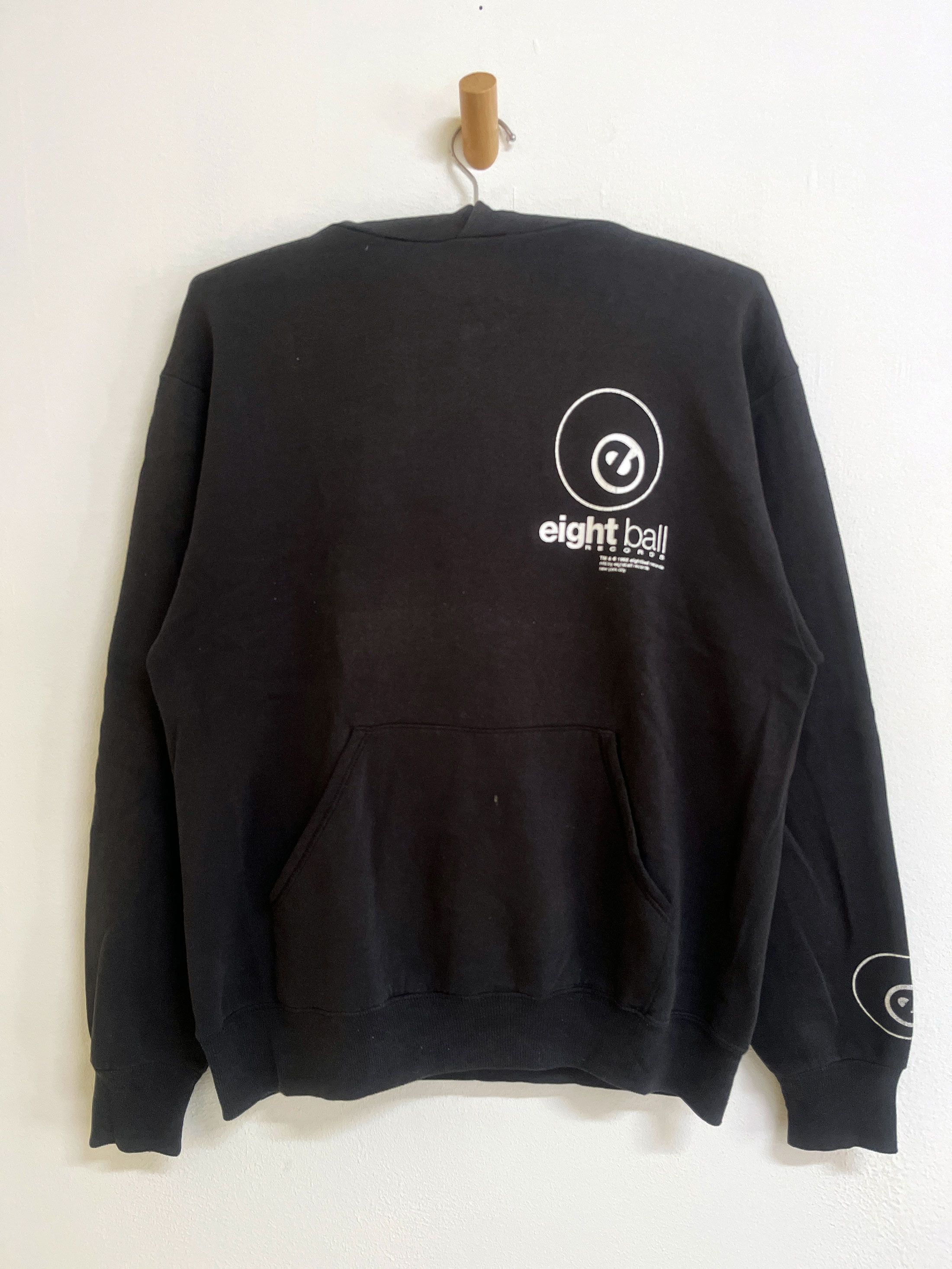 Individual Sentiments Vintage 90s Eight Ball Records Pull Over Hooded Size US M / EU 48-50 / 2 - 1 Thumbnail