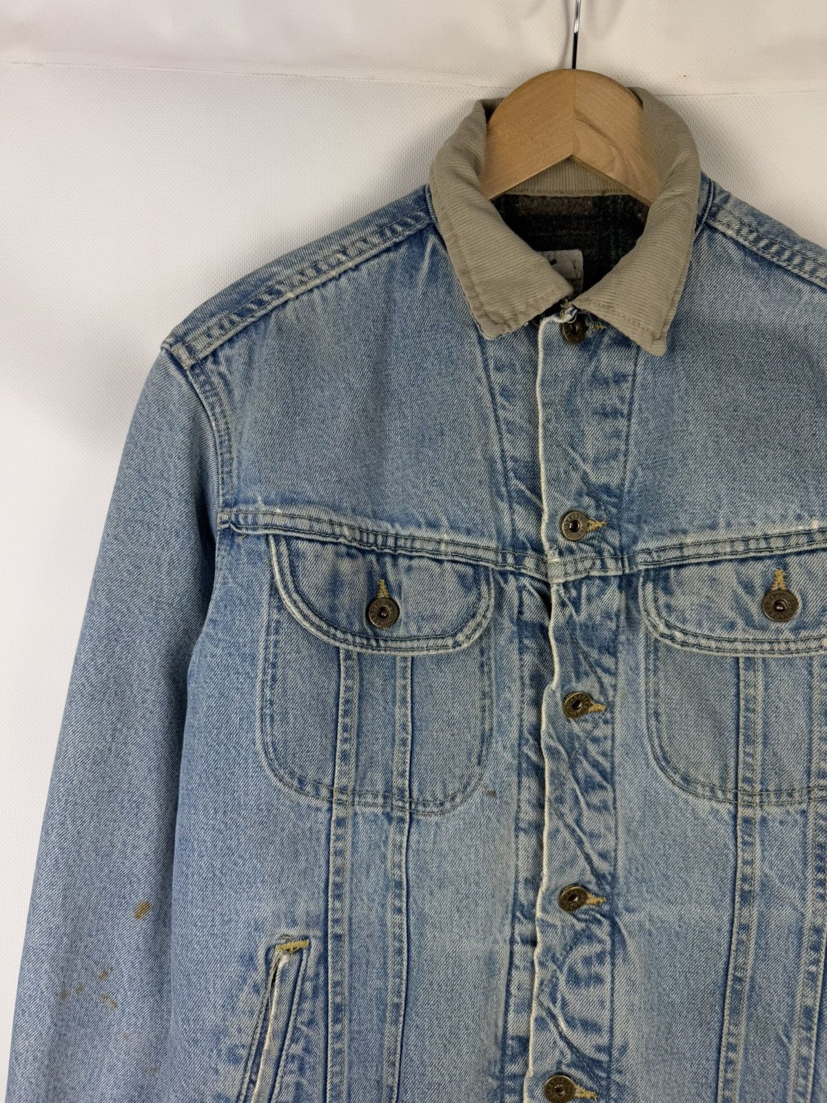 Lee × Vintage Lee Dungarees Vintage Blanket Lined Denim Trucker Jacket Size US M / EU 48-50 / 2 - 2 Thumbnail