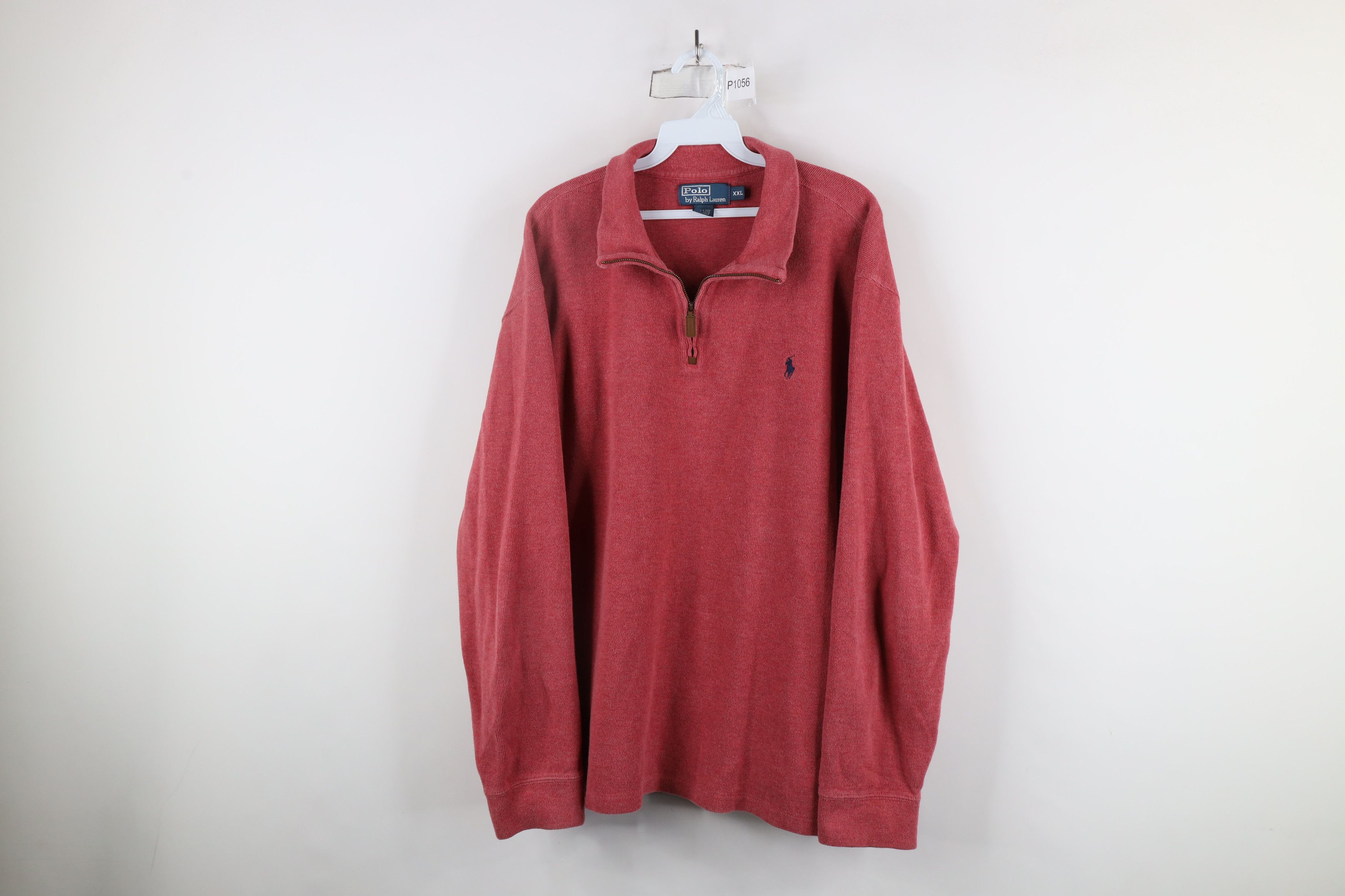 Ralph Lauren × Vintage Vintage 90s Ralph Lauren Knit Half Zip Pullover Sweater Size US XXL / EU 58 / 5 - 1 Thumbnail