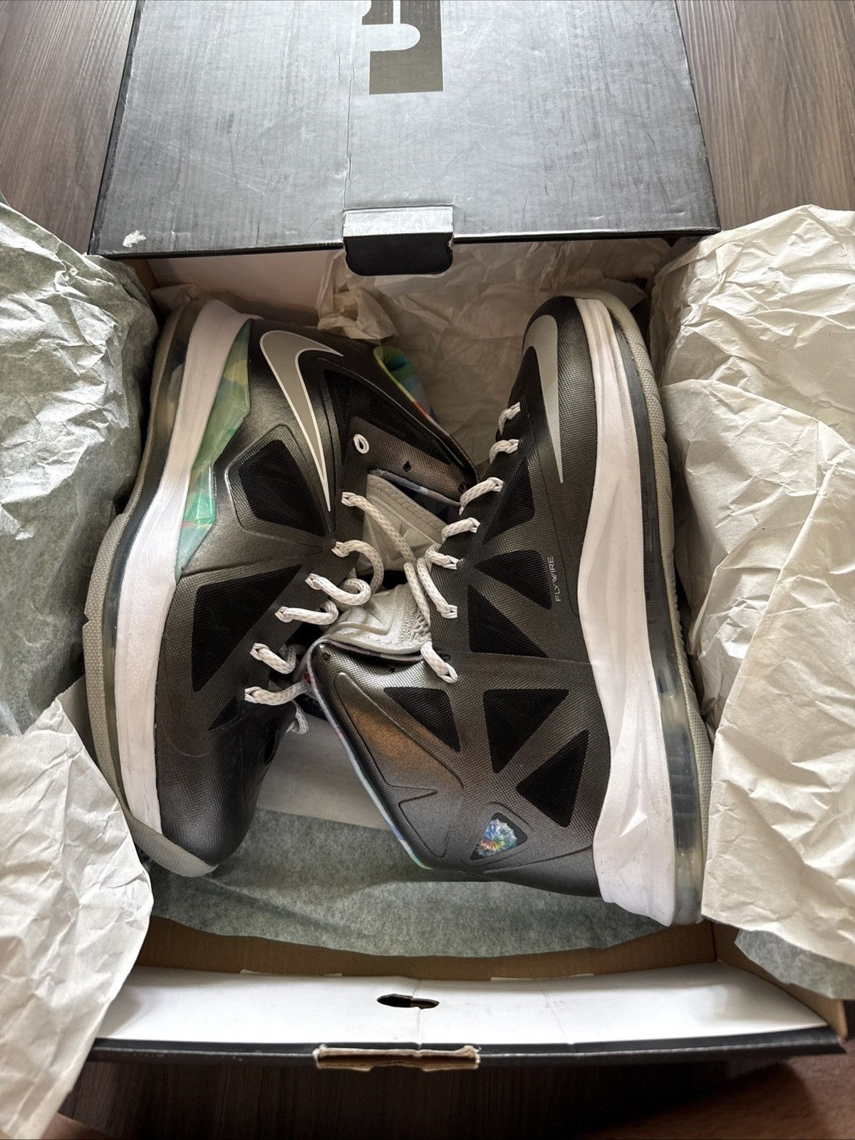 Nike Nike LeBron X Prism 541100-004 Size 10 Men’s Black Multi Size US 10 / EU 43 - 8 Thumbnail