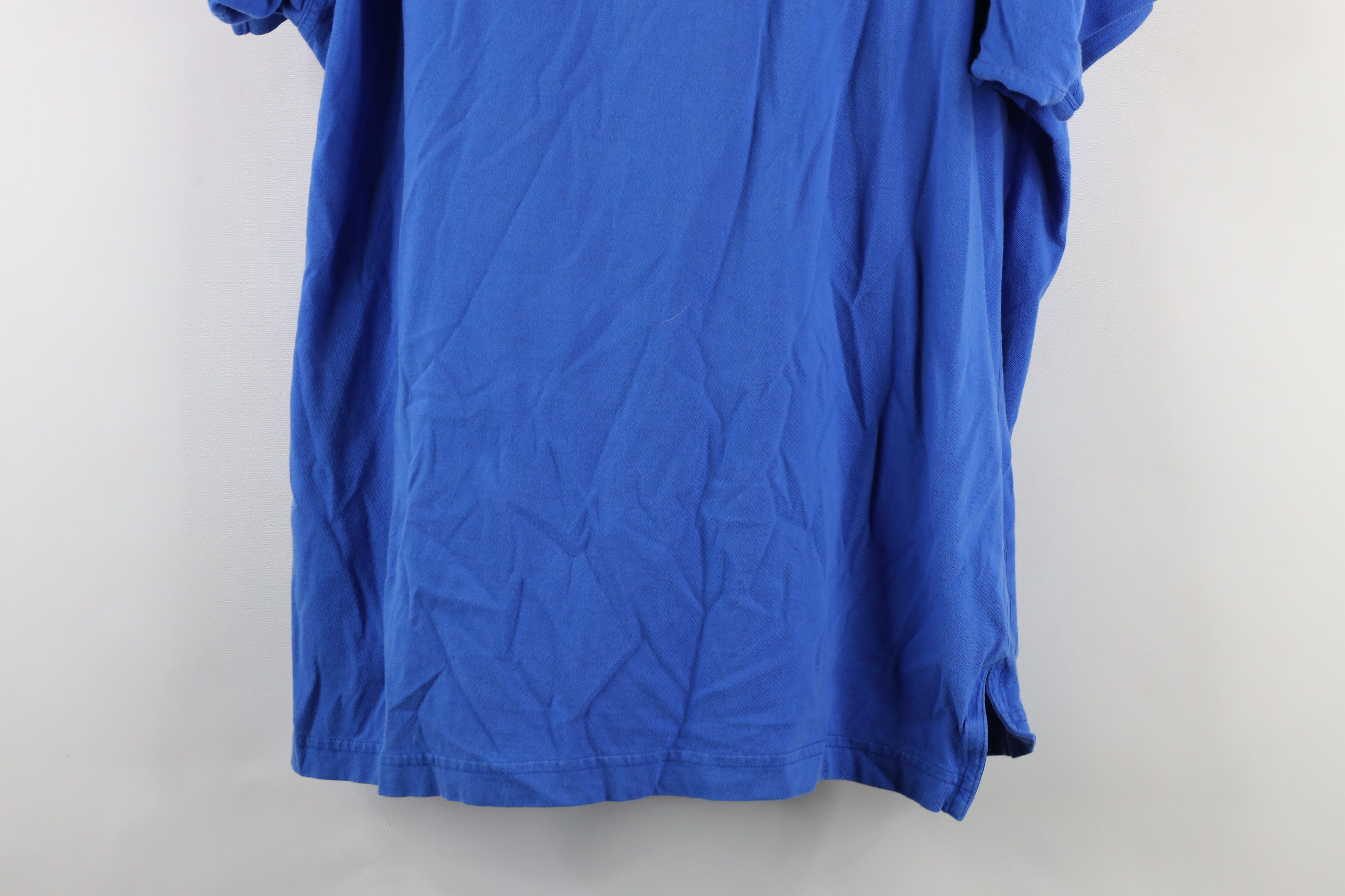 Nike × Vintage Vintage 90s Nike Scott Mini Swoosh Monochrome Polo Blue Size US L / EU 52-54 / 3 - 12 Thumbnail