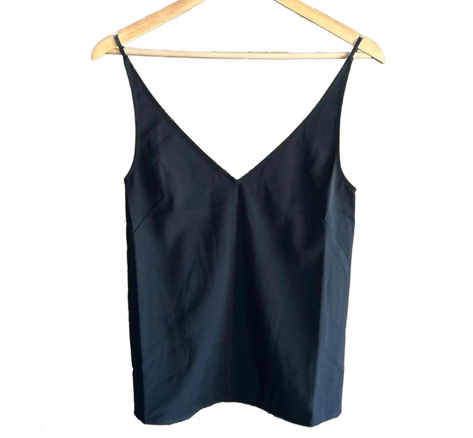 Designer NWT Thakoon Tank Top Size XSmall Black Camisole V Neck Size XS / US 0-2 / IT 36-38 - 1 Thumbnail