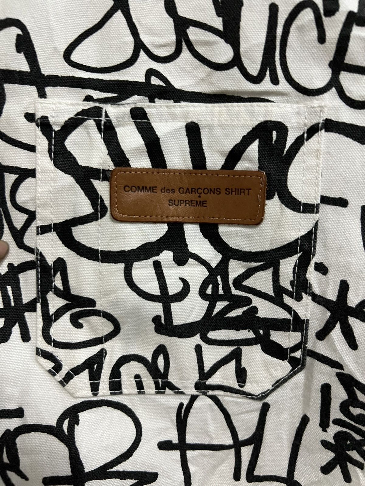 Comme des Garcons SHIRT × Supreme Supreme Comme des Garcons Shirt Printed Canvas Chore Size US L / EU 52-54 / 3 - 7 Thumbnail