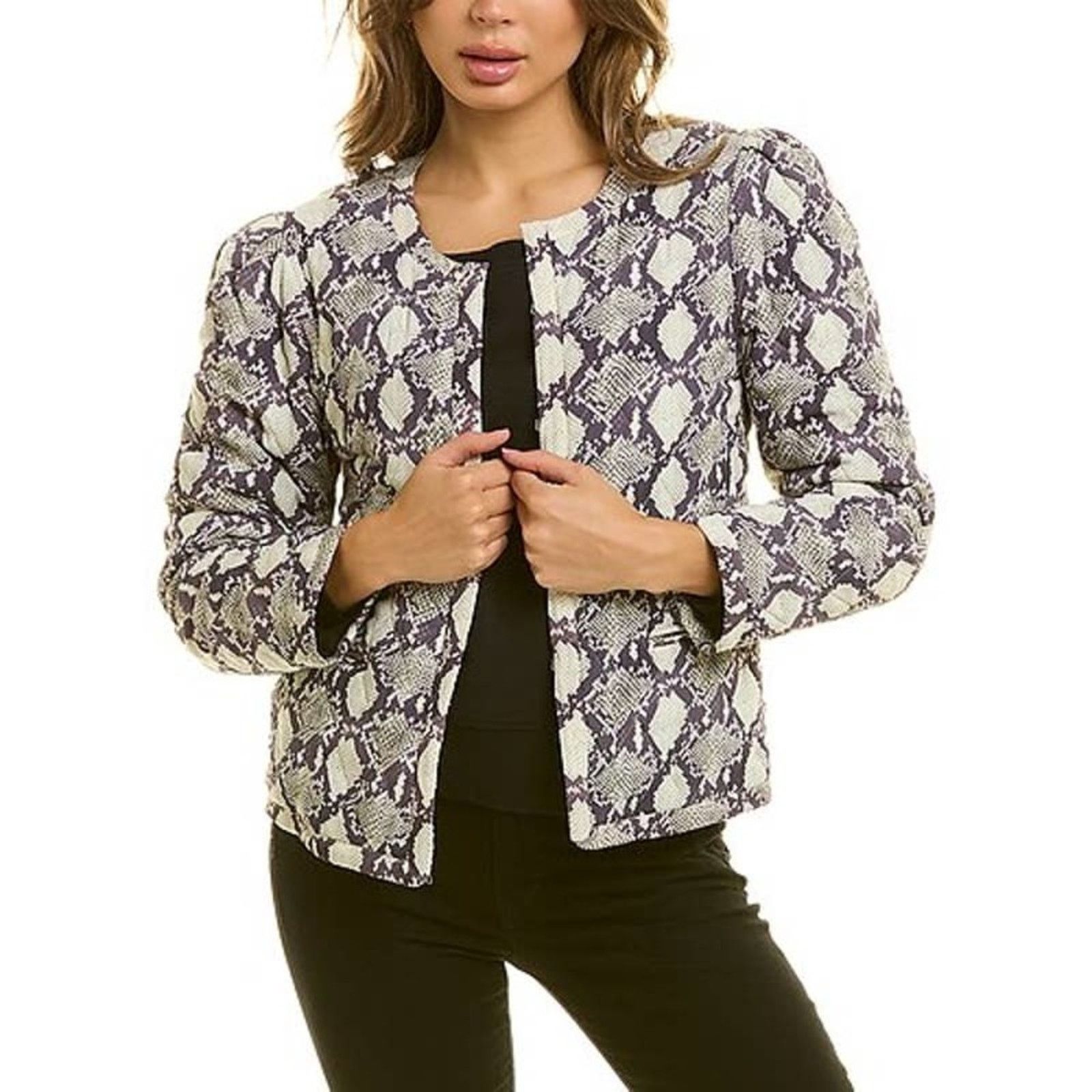 Rebecca Minkoff New With Tags Rebecca Minkoff Snake Print Jacket Size L / US 10 / IT 46 - 1 Thumbnail