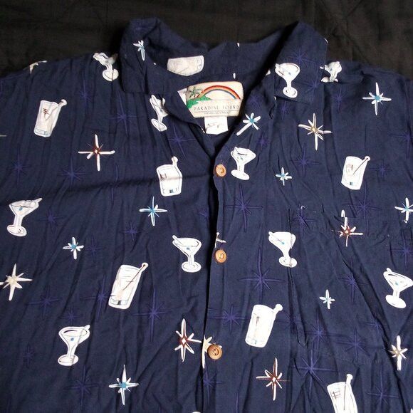 Paradise Found Vintage Paradise Found Orbit Cocktail Lounge Hawaiian Shirt Size US L / EU 52-54 / 3 - 3 Thumbnail