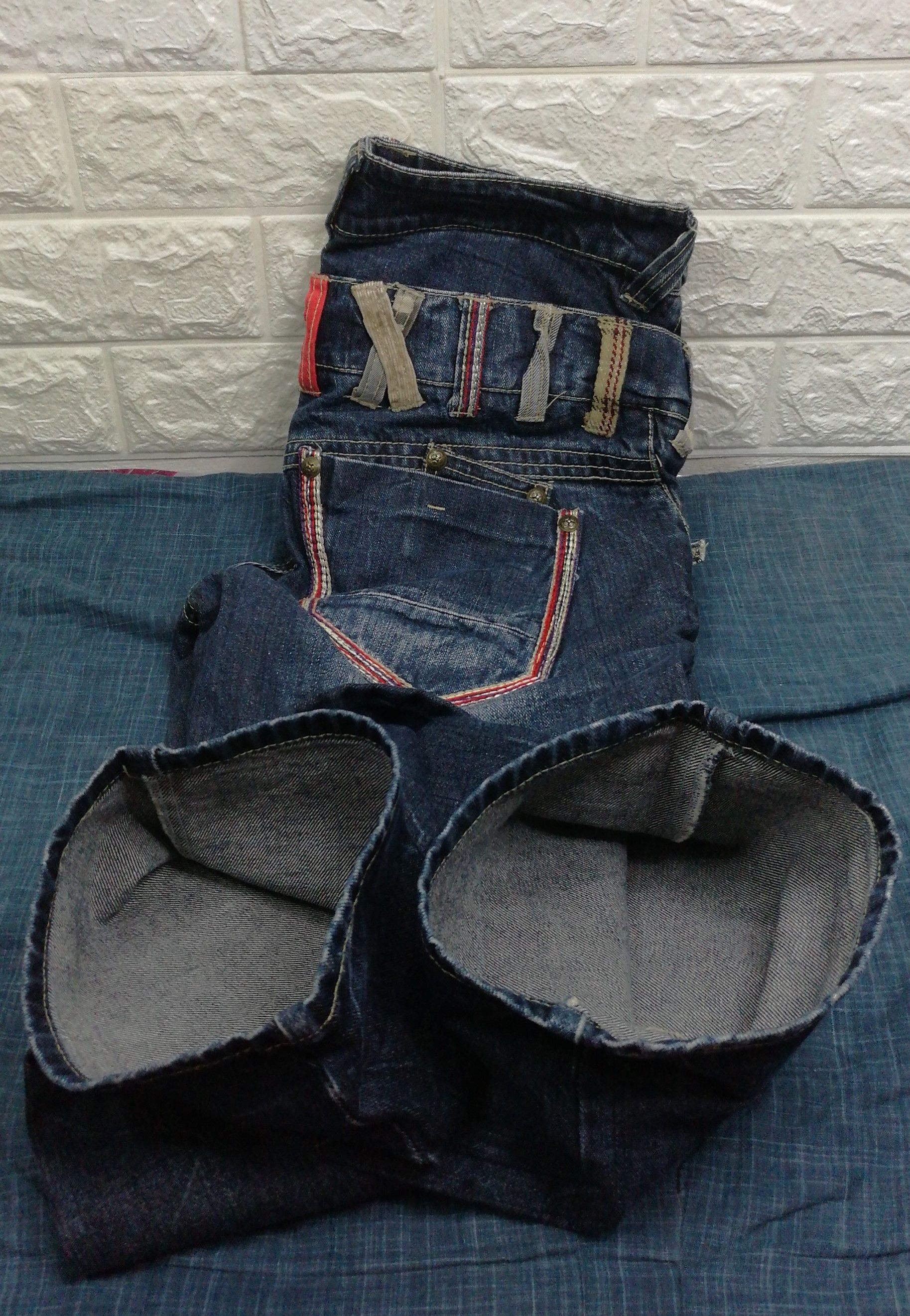 Japanese Brand Vintage Japanese SORRIDERE Double Waist Jeans Size US 31 - 11 Thumbnail