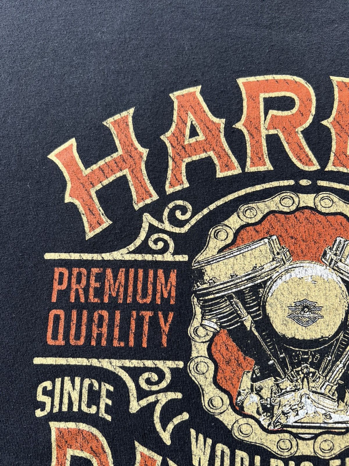 Harley Davidson Vintage 2016 Harley Davidson Bumblebee Stinger Black T-shirt Size US L / EU 52-54 / 3 - 6 Thumbnail