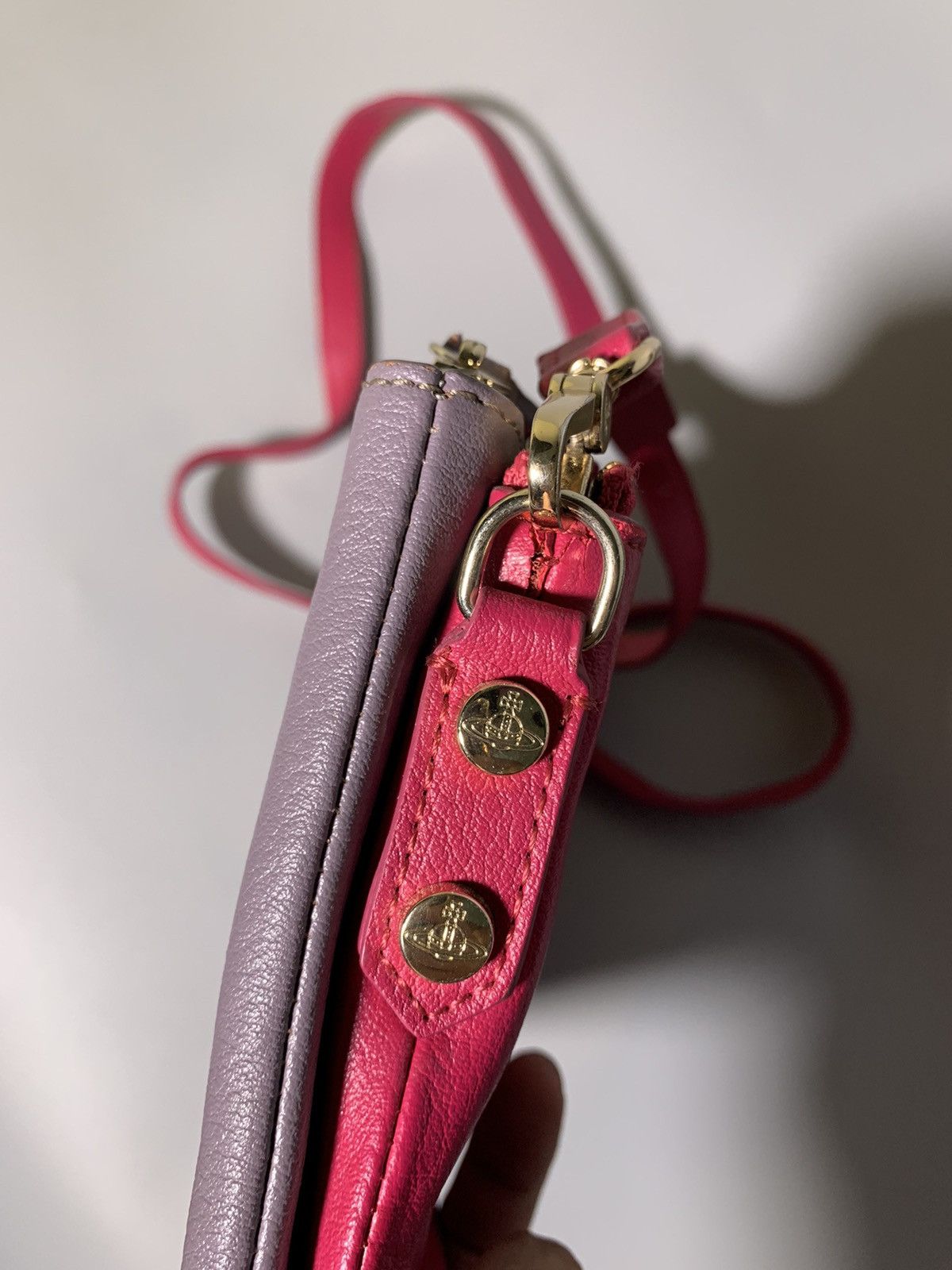 Vivienne Westwood VIVIENNE WESTWOOD TWO TONE LEATHER CROSS BODY BAG Size ONE SIZE - 4 Thumbnail