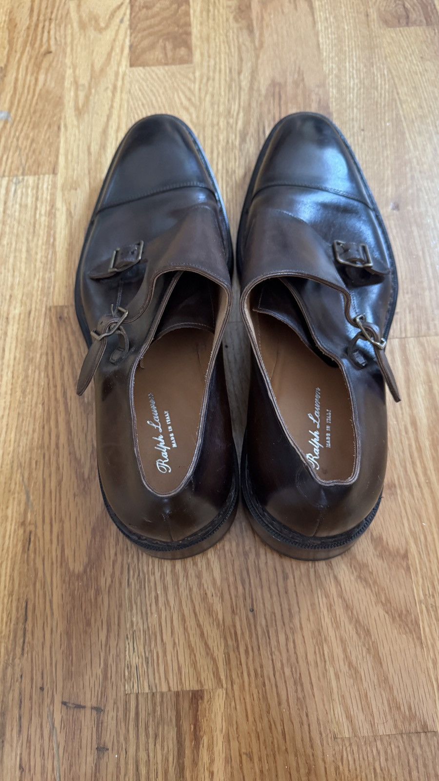 Ralph Lauren Purple Label Ralph Lauren Purple Label Double Monk Leather Shoes 11.5 Size US 11.5 / EU 44-45 - 5 Thumbnail