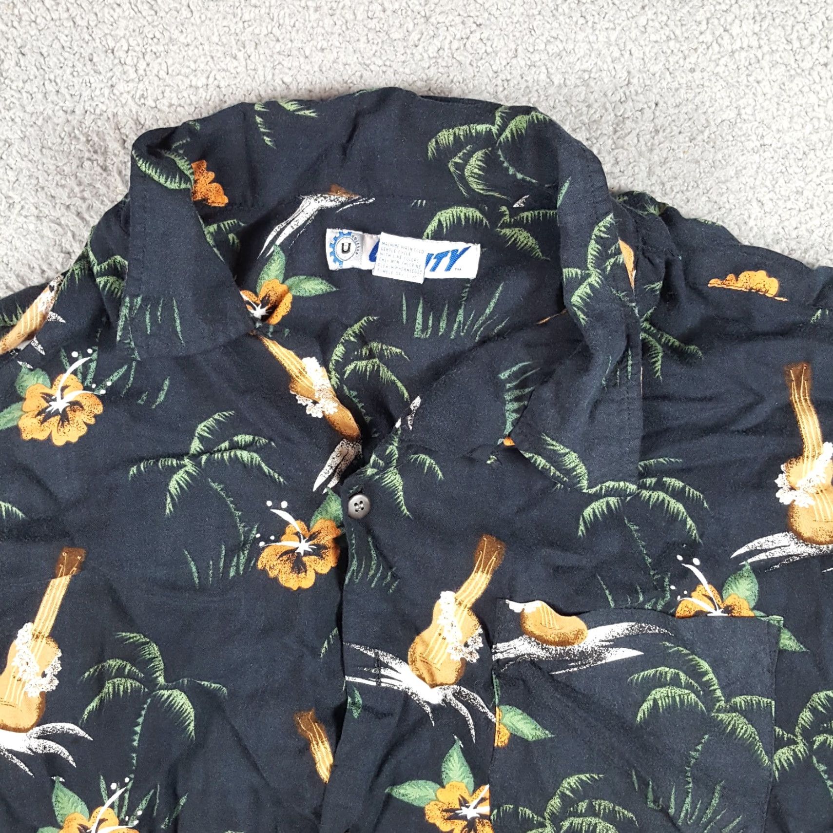 Vintage VINTAGE Utility Hawaiian Camp Shirt XL Floral Button Up Palm Tree Retro Men Size US XL / EU 56 / 4 - 2 Thumbnail