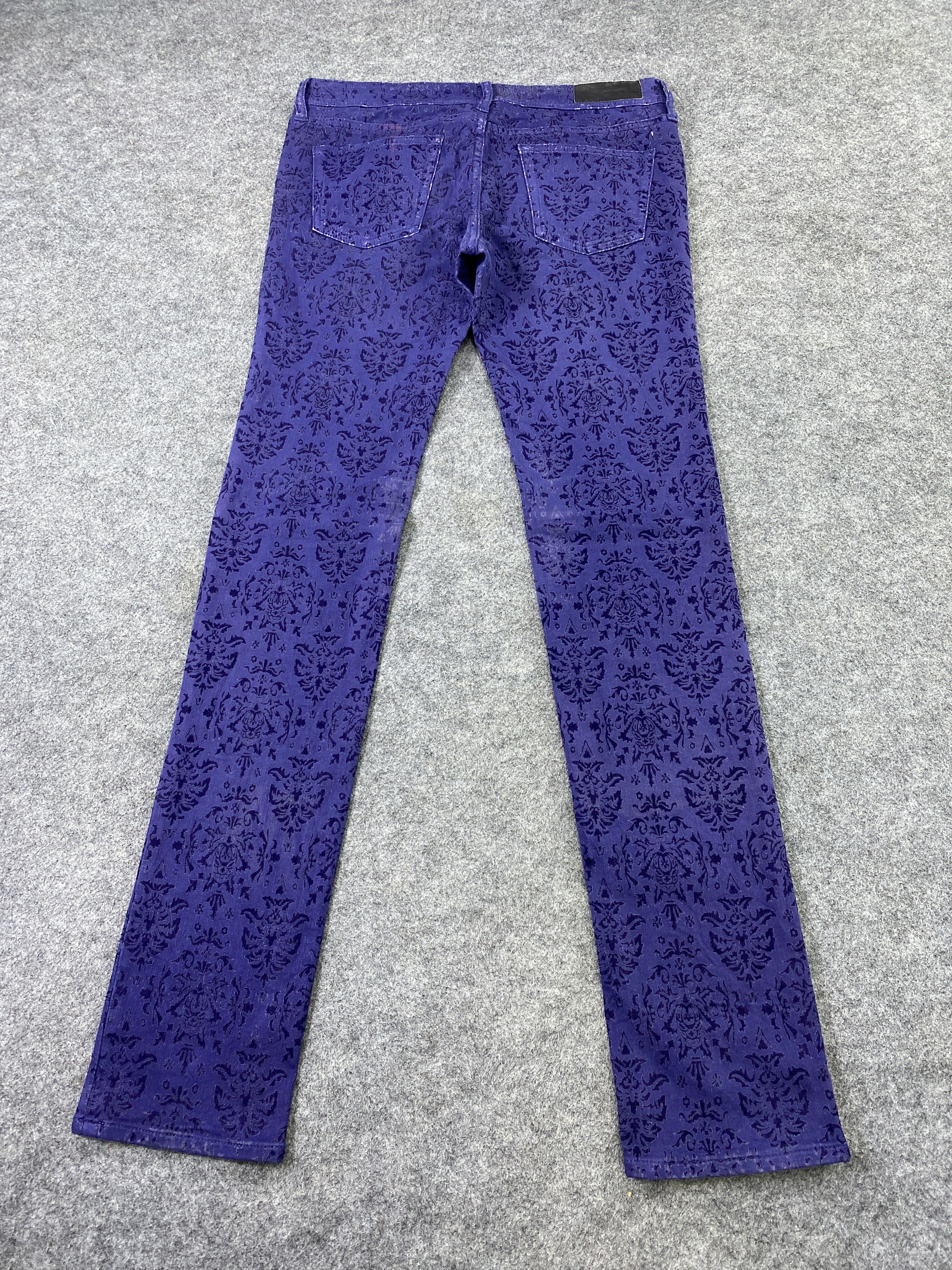 Jean Vintage Back Number Paisley Jeans - J1039 Size US 31 - 4 Thumbnail