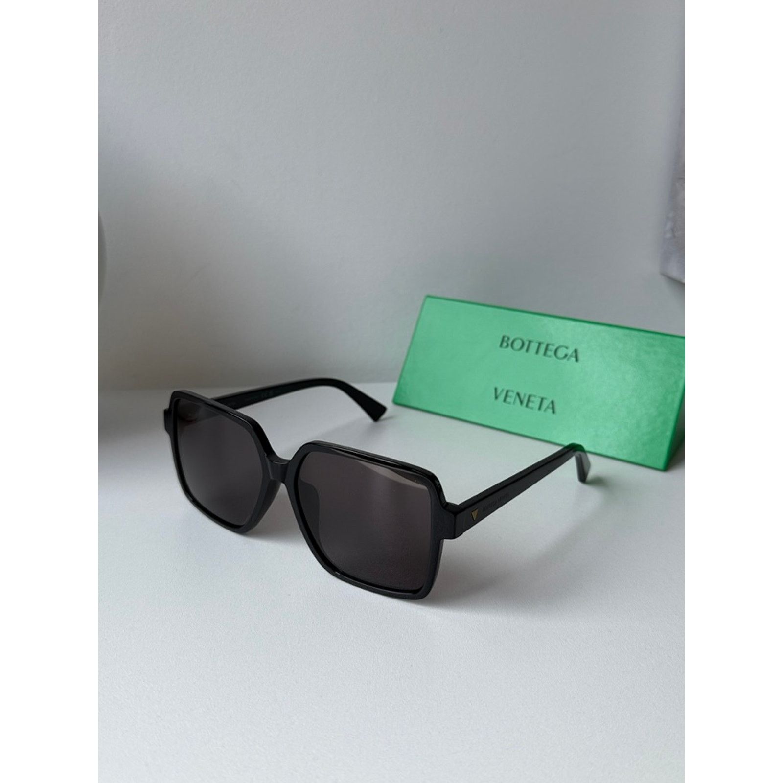 Bottega Veneta NEW Bottega Veneta BV1317SK Black Square Sunglasses Size ONE SIZE - 3 Thumbnail