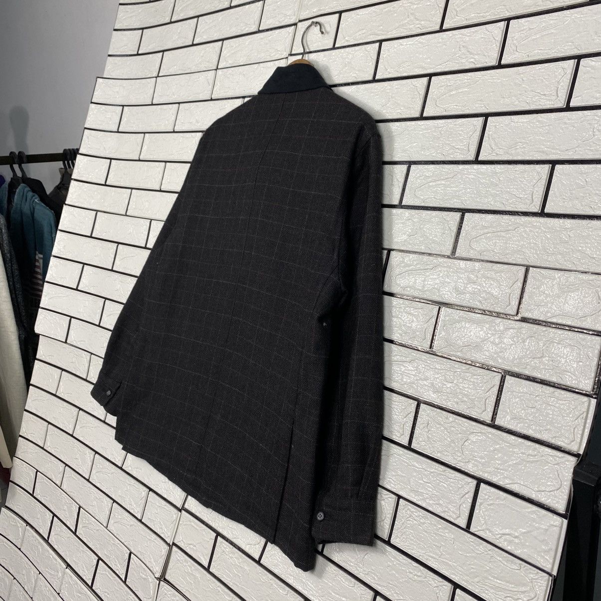 Japanese Brand Vintage Shawl Collar Jacket Tartan Mc Henry Pure Alpaca Wool Size US M / EU 48-50 / 2 - 11 Thumbnail