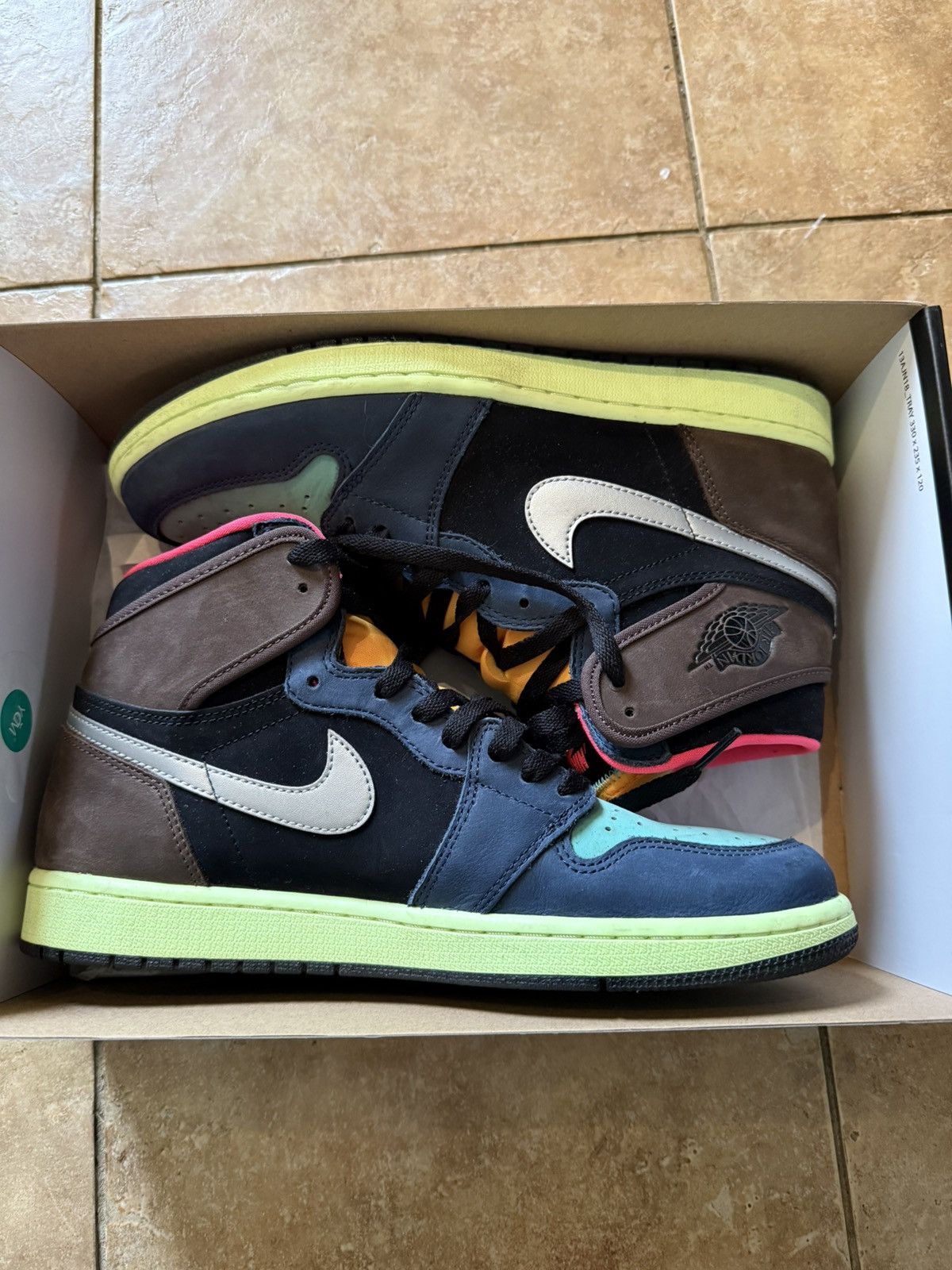 Jordan Brand × Nike Jordan 1 Retro HIGH OG - Baroque - 555088 201 Size US 10.5 / EU 43-44 - 3 Thumbnail