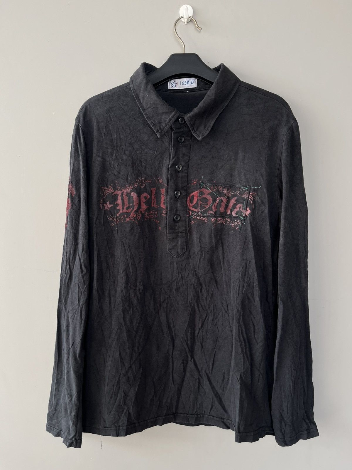 If Six Was Nine JAPANESE TESHIO POEM SKULL SEDITIONARIES VKEI PUNK STYLE Size US M / EU 48-50 / 2 - 1 Thumbnail
