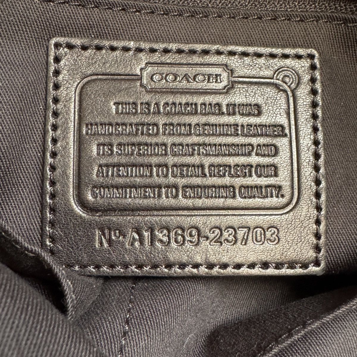 Coach × Vintage COACH ARCHIVE Leather Briefcase Vintage Bag Unisex Black Size ONE SIZE - 6 Thumbnail