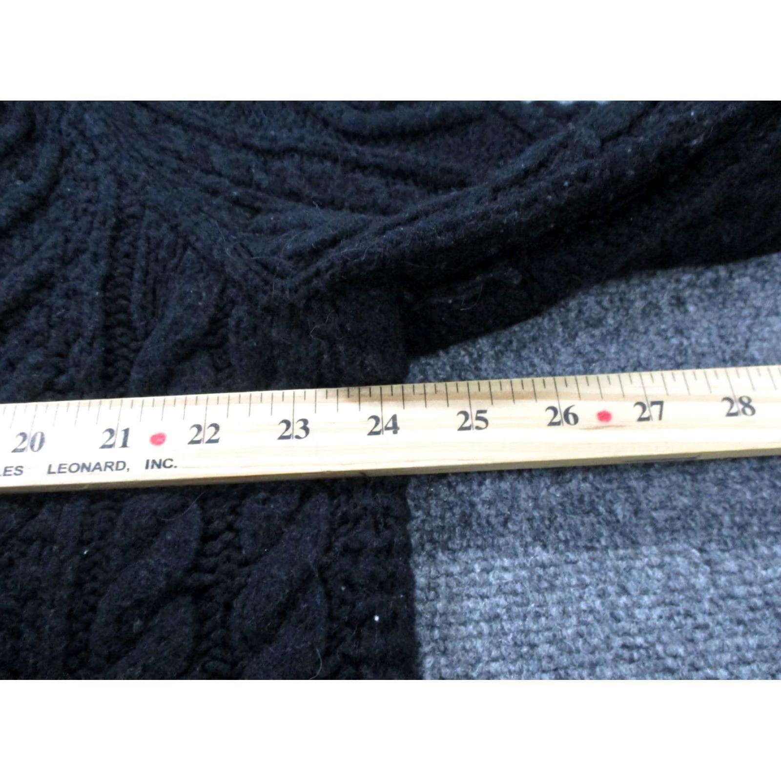 Polo Ralph Lauren Polo Ralph Lauren Sweater Women's XL Cable-Knit Turtle Neck Black Wool Blend Pullover Size XL / US 12-14 / IT 48-50 - 5 Thumbnail