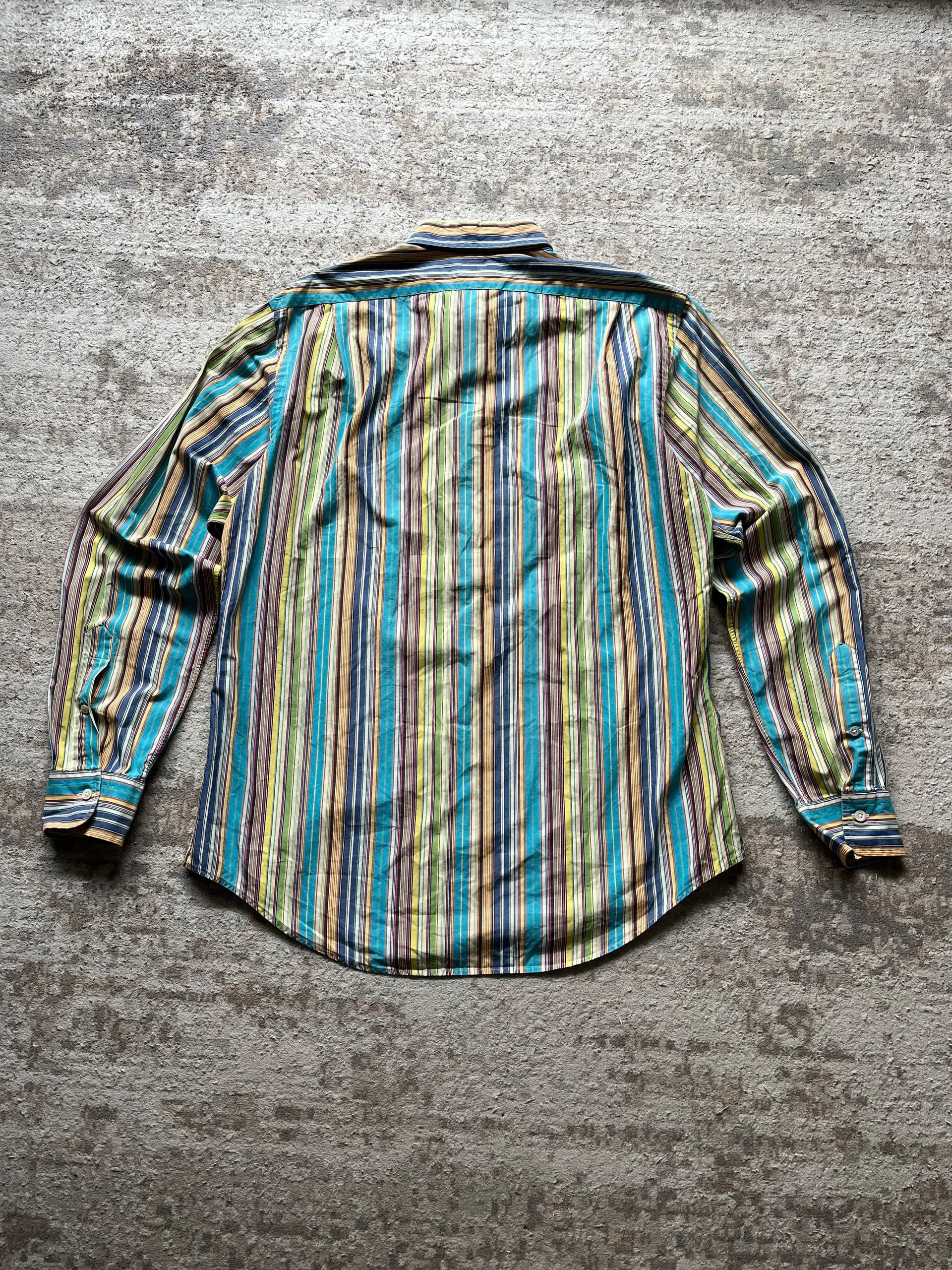 Polo Ralph Lauren Ralph Lauren Curham Custom Fit Sz L Stripped Summer 2000s Size US L / EU 52-54 / 3 - 2 Thumbnail