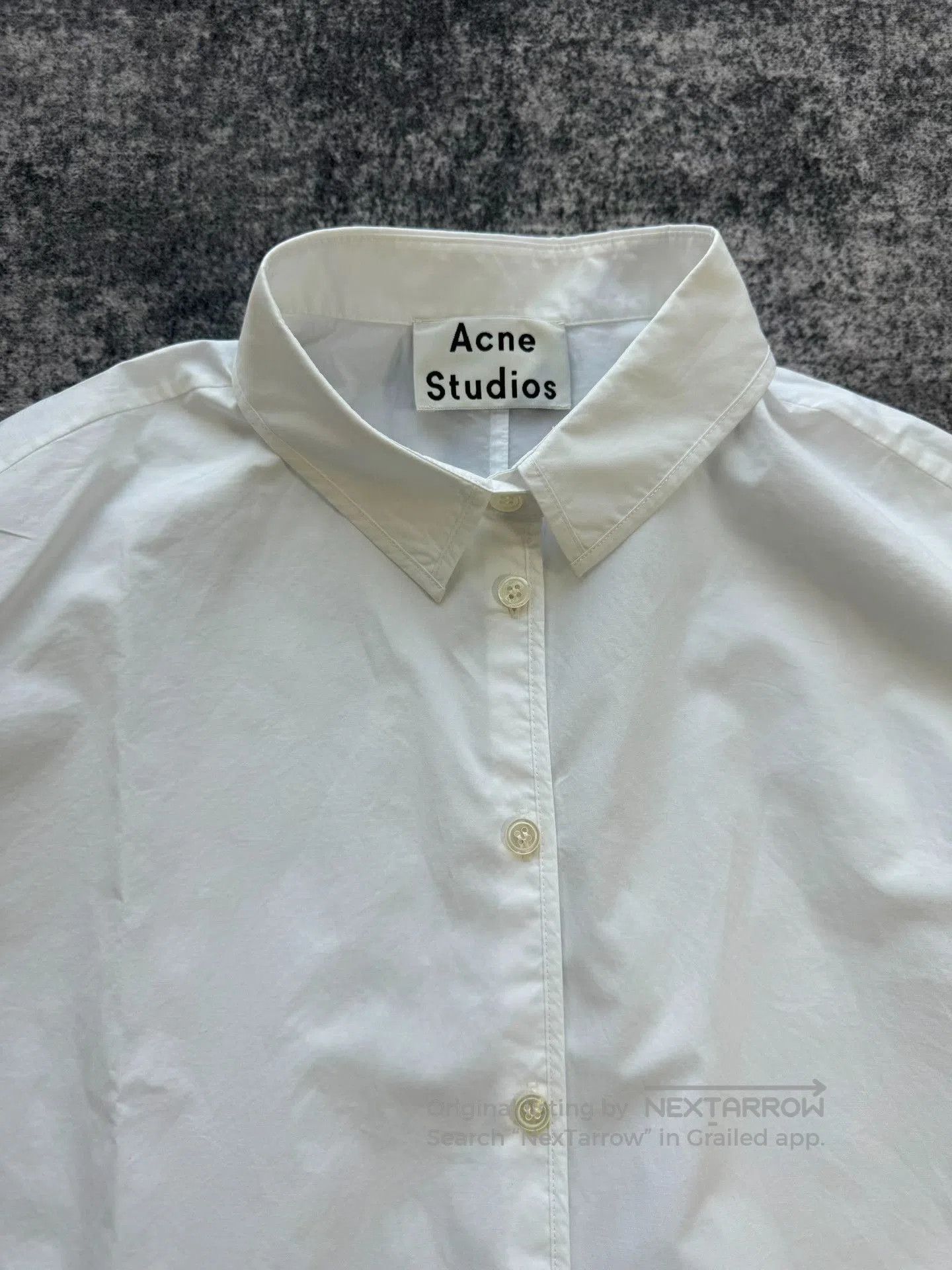 Acne Studios Acne Studios White Pocket Short-Sleeve Shirt. Size US M / EU 48-50 / 2 - 4 Thumbnail