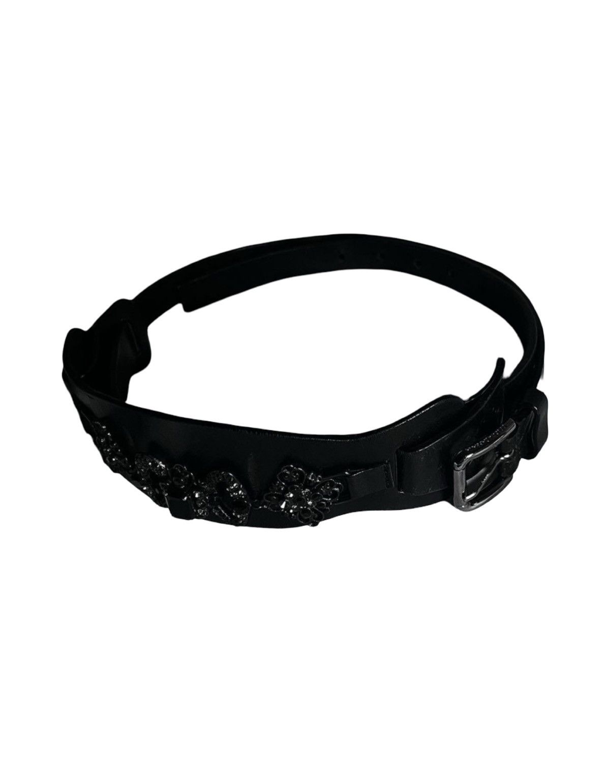 Dolce & Gabbana Bijou Gothic Buckle Leather Belt Size ONE SIZE - 1 Thumbnail