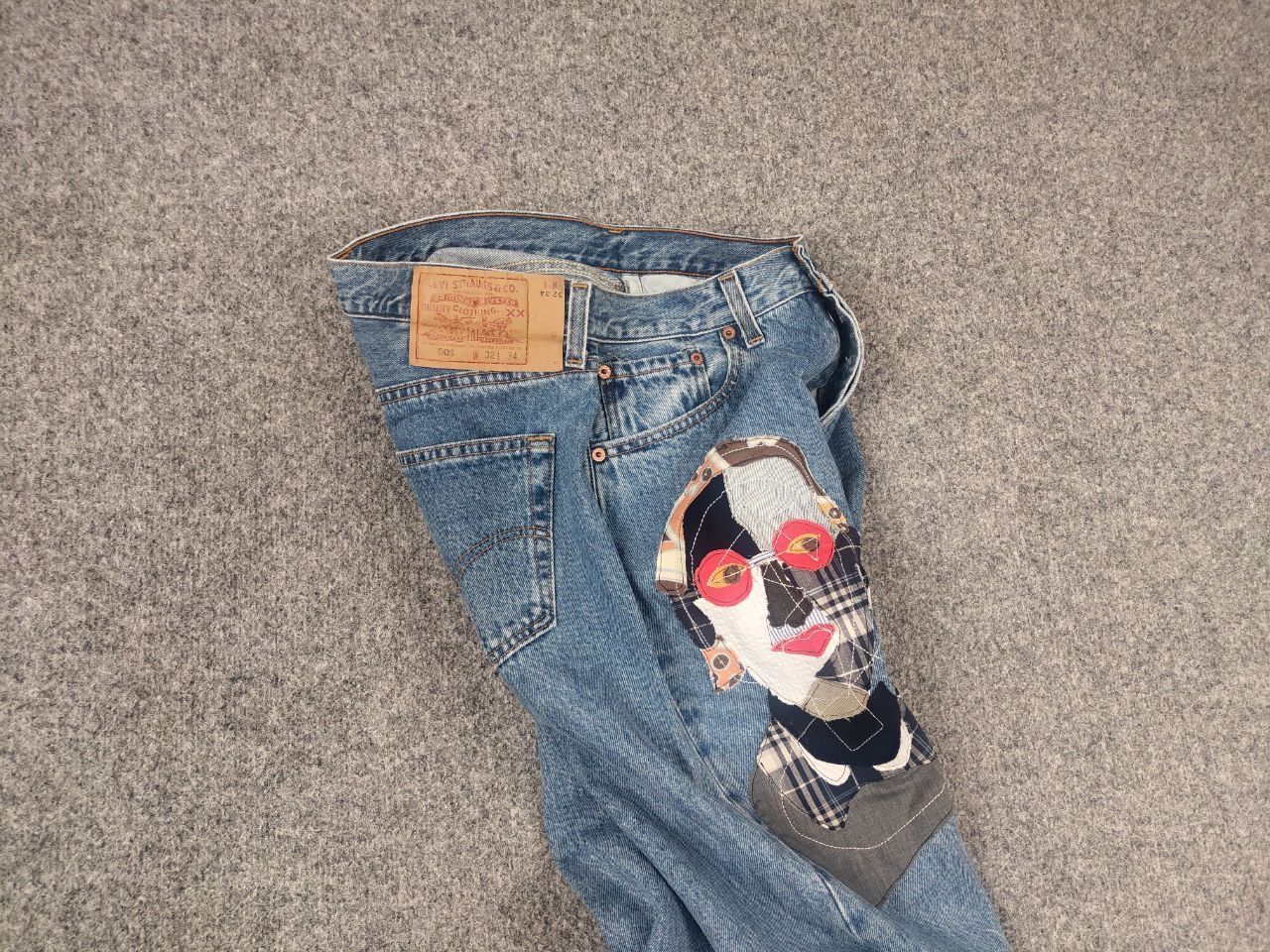 Levi's Vintage 90's Levi’s 501 Sashiko Logo Jeans junya watanabe Size US 32 / EU 48 - 12 Thumbnail