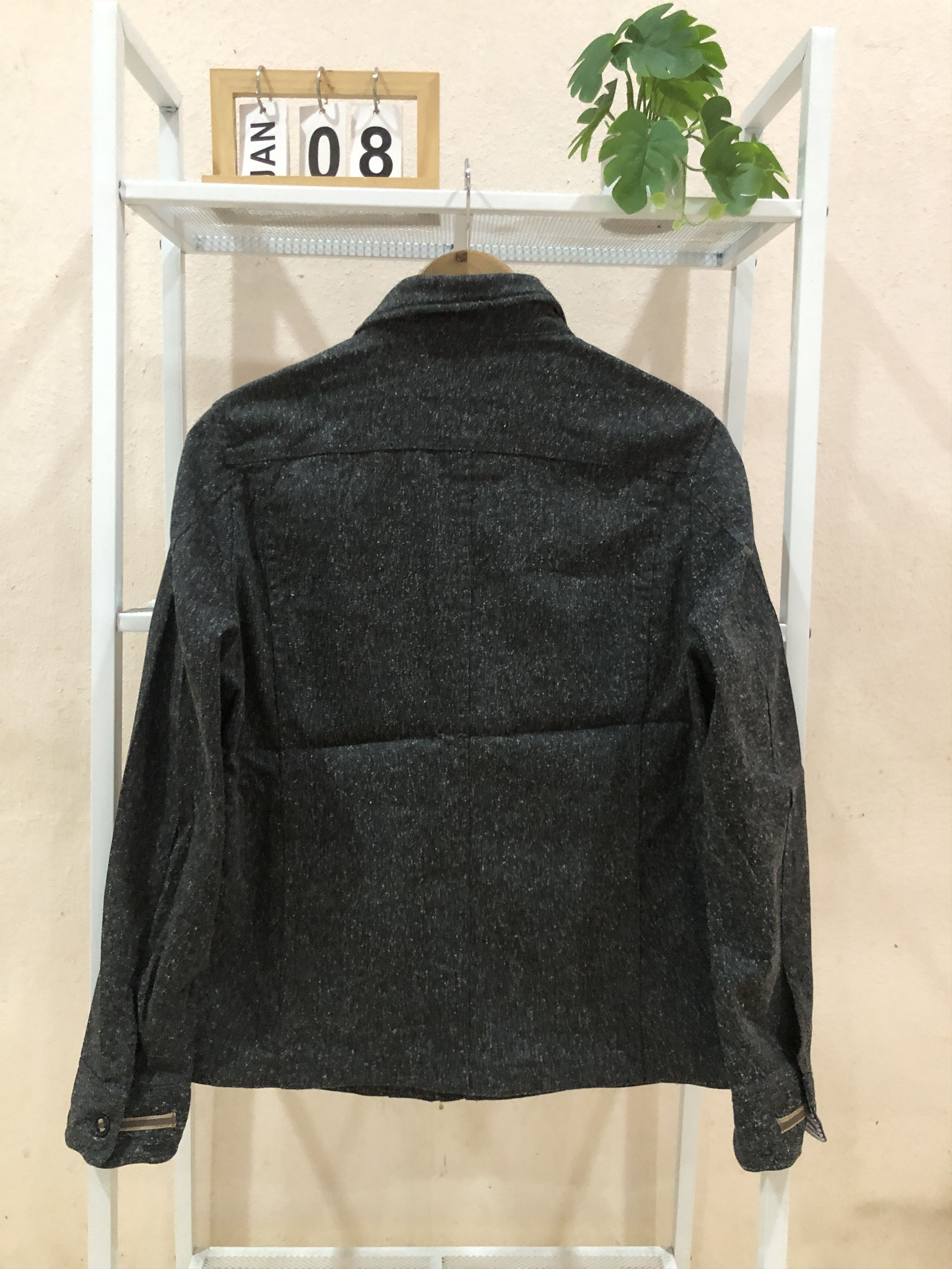 Japanese Brand Vintage 90s Monsieur Nicole Tweed Jacket Size US M / EU 48-50 / 2 - 2 Thumbnail