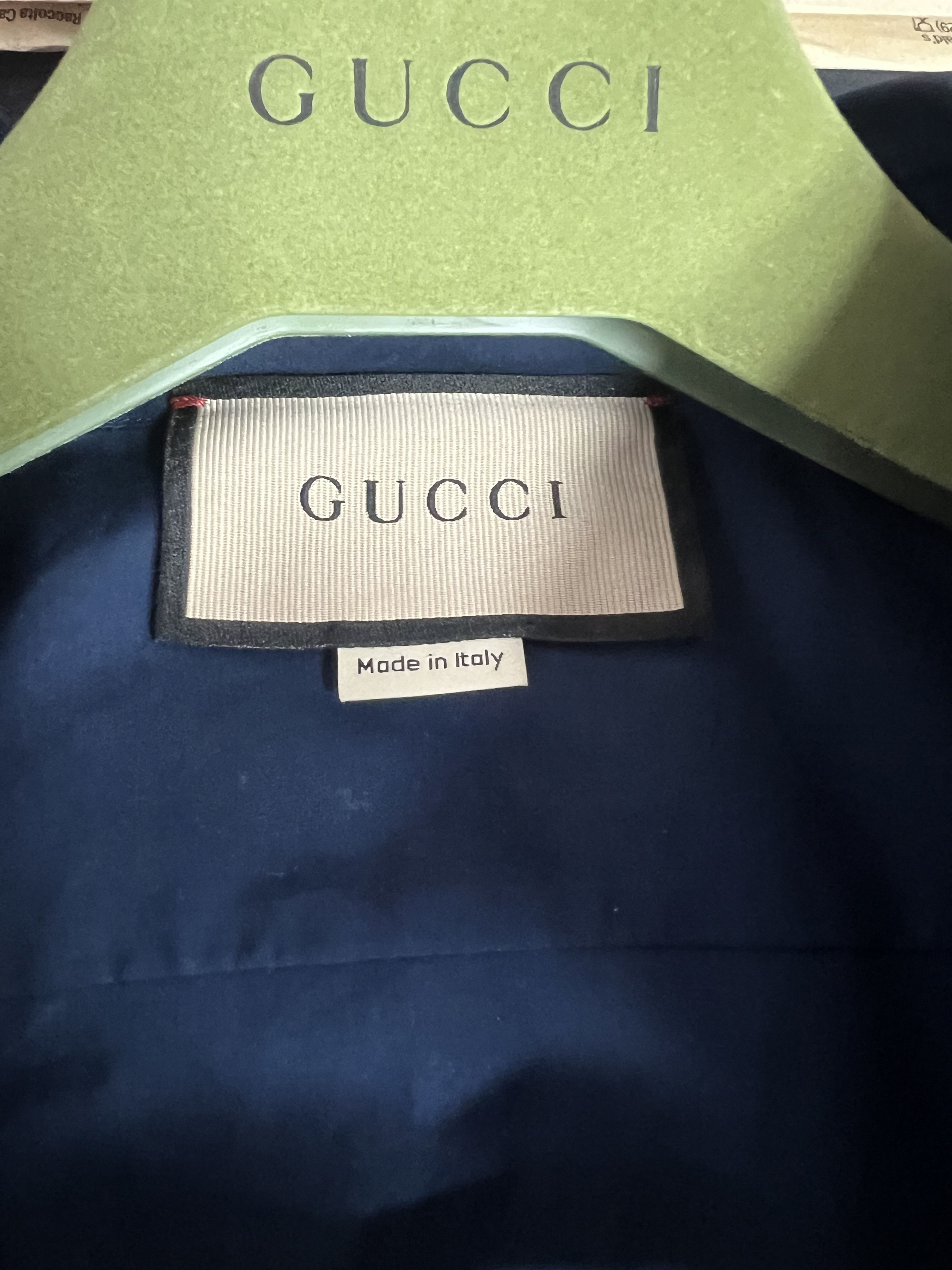 Gucci Gucci GG Classic Oxford Stripe Shirt - Dark Blue Size 44R - 8 Thumbnail