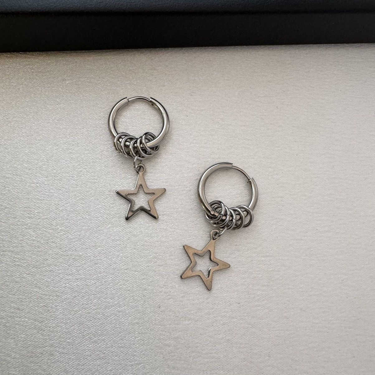 Other Pentagram Star Dangle Drop Earrings for Men Women Size ONE SIZE - 3 Thumbnail