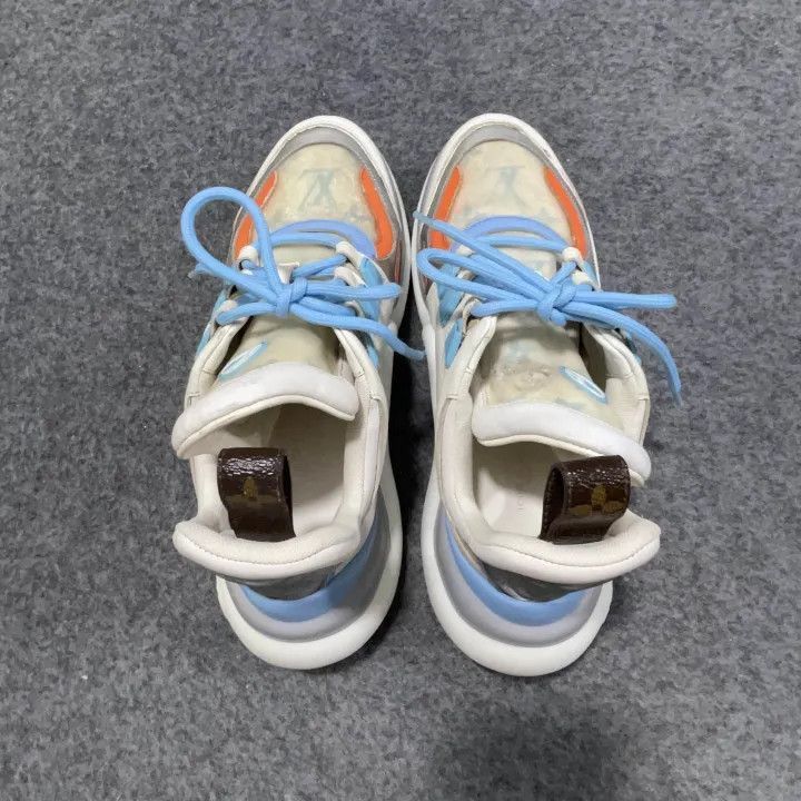 Louis Vuitton Louis Vuitton Archlight Blue and White Sneakers -2508 Size US 6 / IT 36 - 6 Thumbnail
