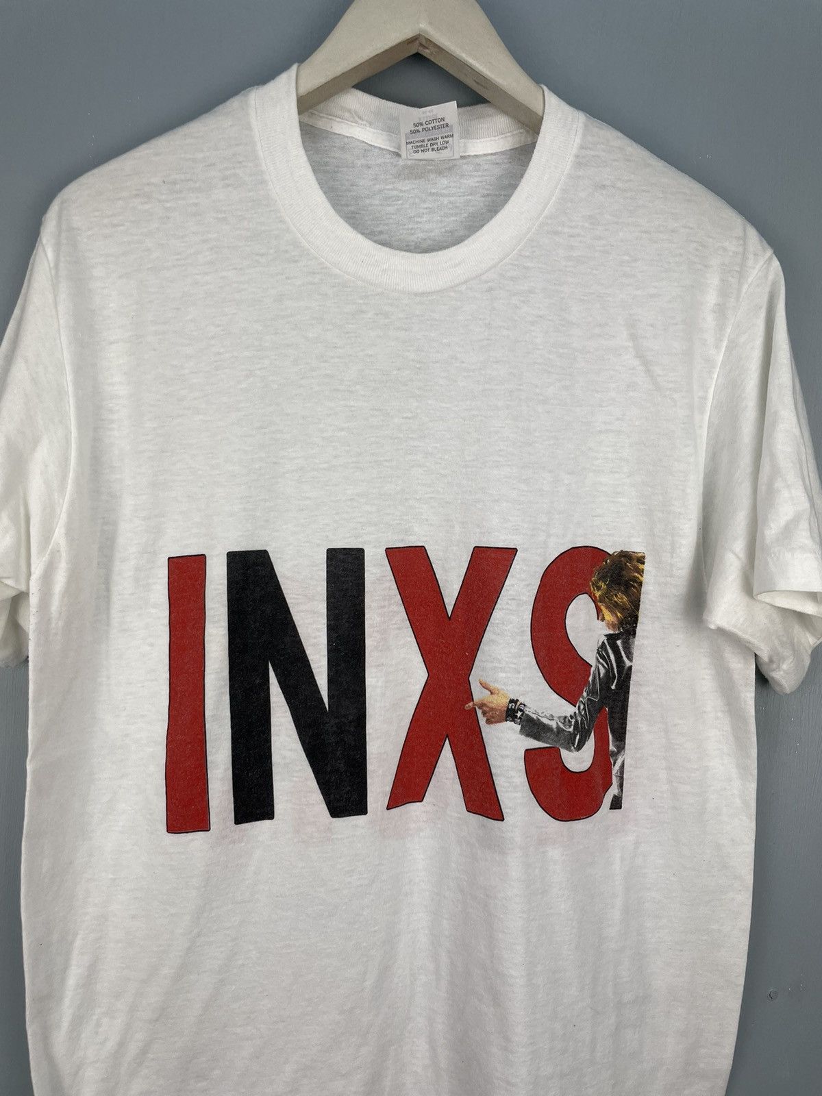 Band Tees Vintage 80s INXS KICK rock band new wave t shirt Size US XL / EU 56 / 4 - 3 Thumbnail