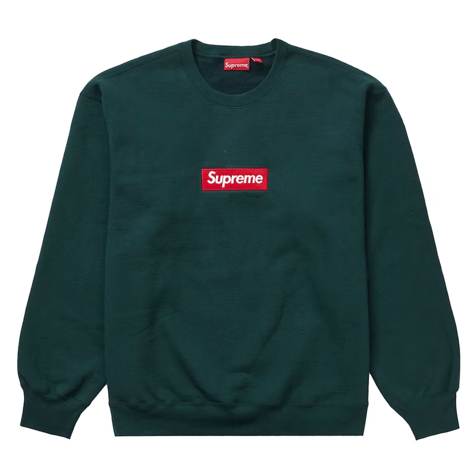 image of Supreme Box Logo Crewneck Sweatshirt (Fw22) Dark Pine, Men's (Size Small)