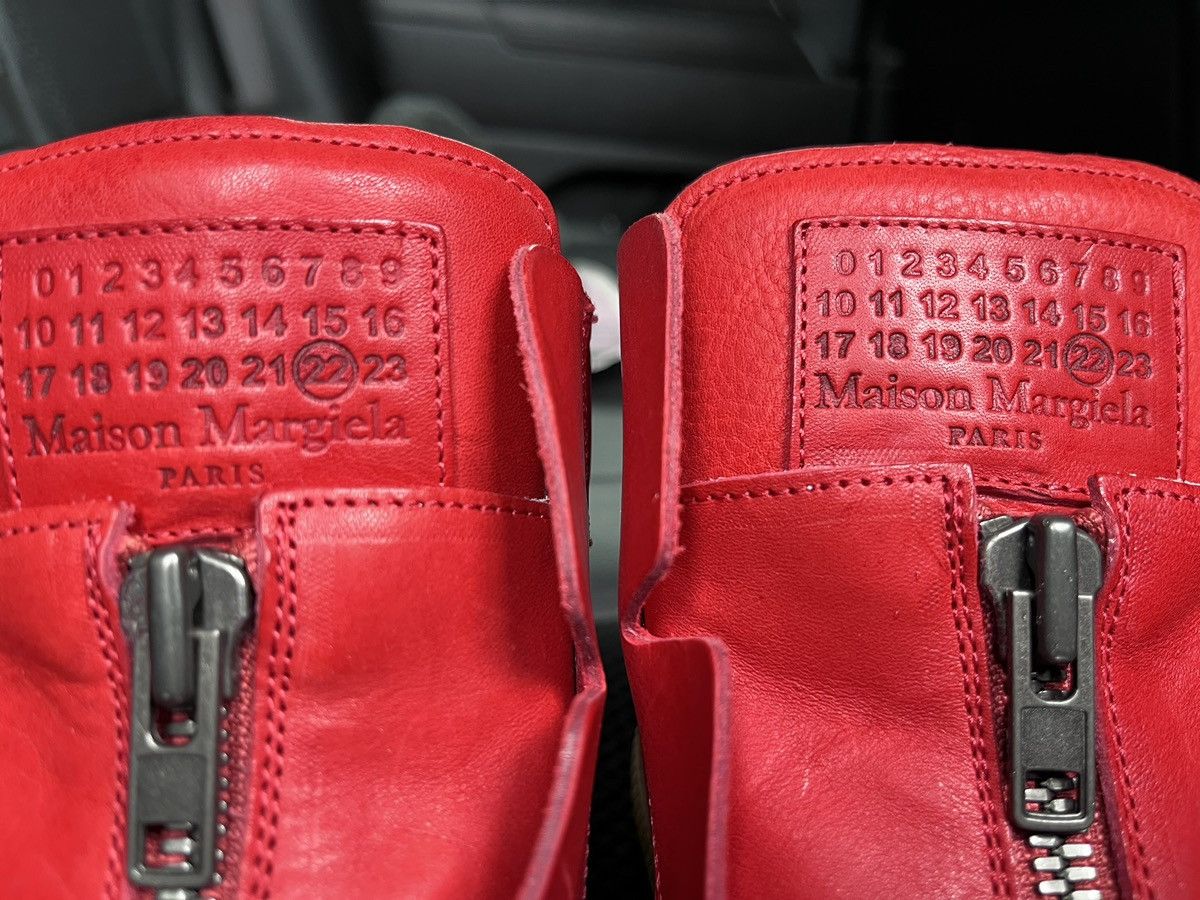 Maison Margiela Vintage Red Margiela Zip circuit high tops size 41 Size US 8.5 / IT 38.5 - 3 Thumbnail