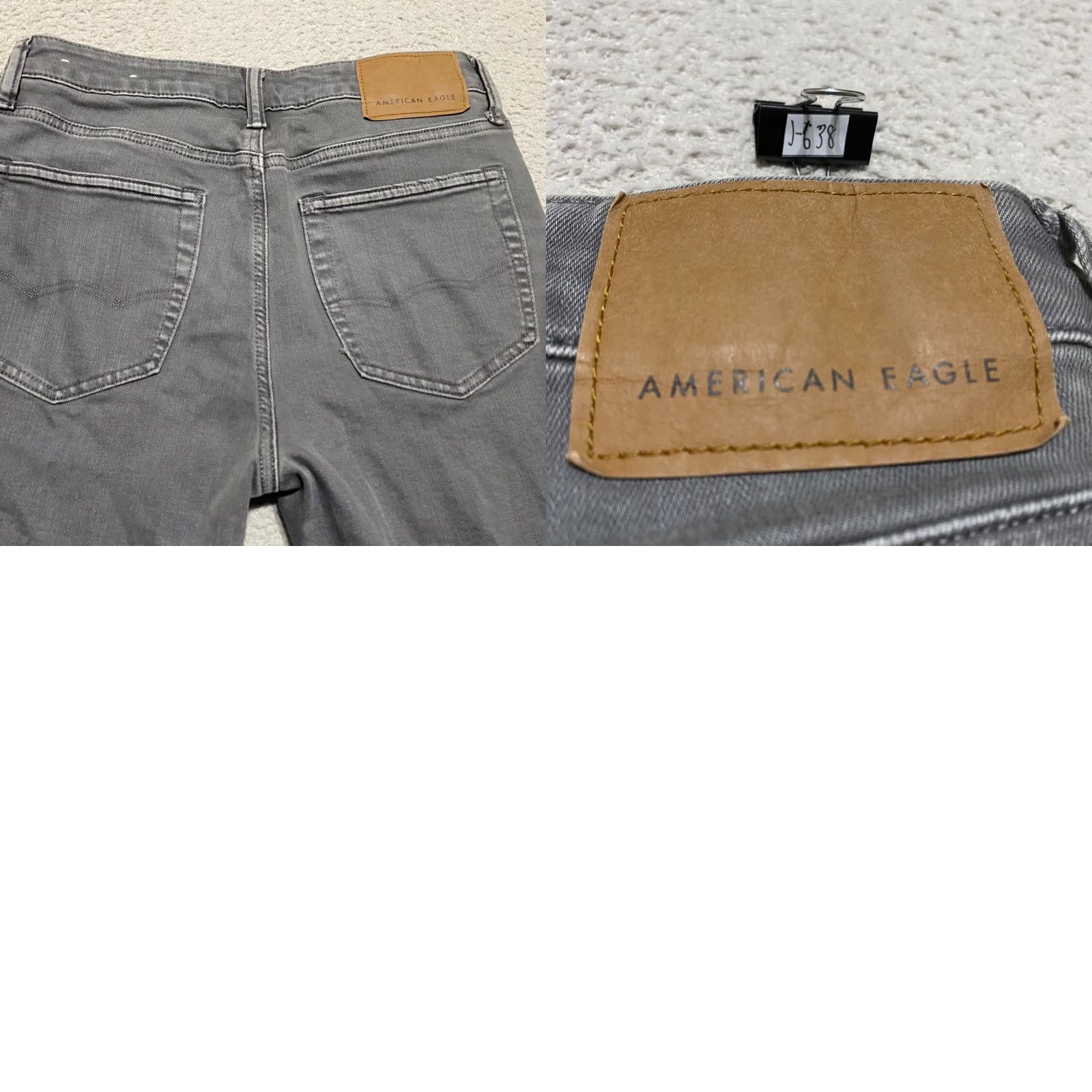 American Eagle Outfitters American Eagle Mens Jeans 29x32 Gray Denim Skinny Leg Mid Rise Medium Wash Size US 28 / EU 44 - 9 Thumbnail