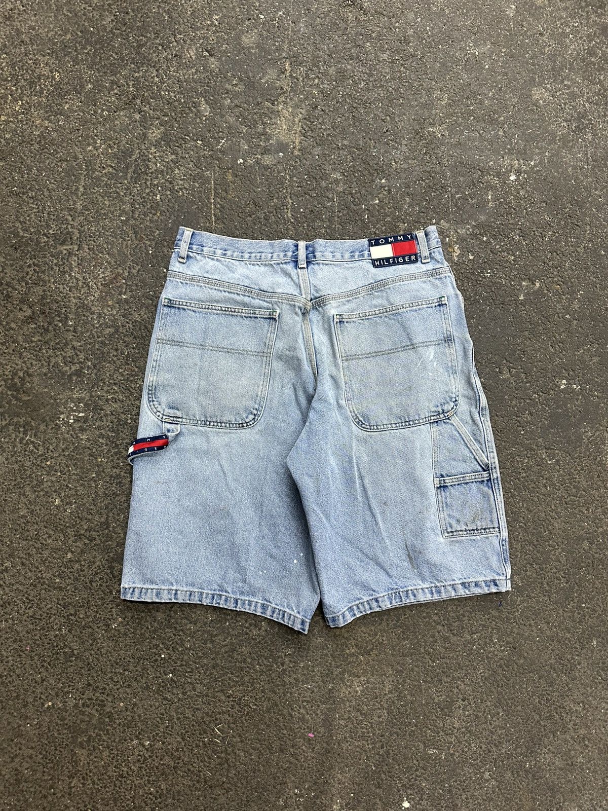 Tommy Hilfiger × Vintage Y2K Tommy cargo shorts Size US 36 / EU 52 - 2 Thumbnail