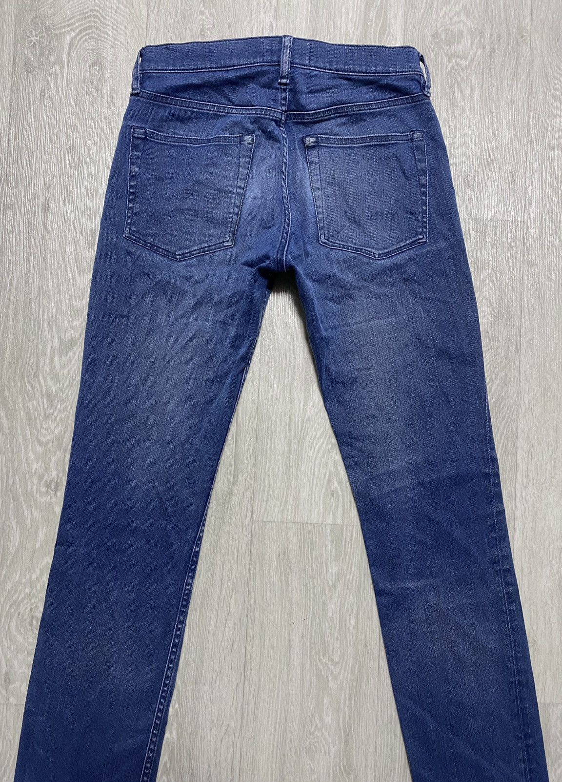 Acne Studios Acne Studios Vega Deep Petrol Washed Blue Stretch Jean Denim Size US 30 / EU 46 - 22 Thumbnail