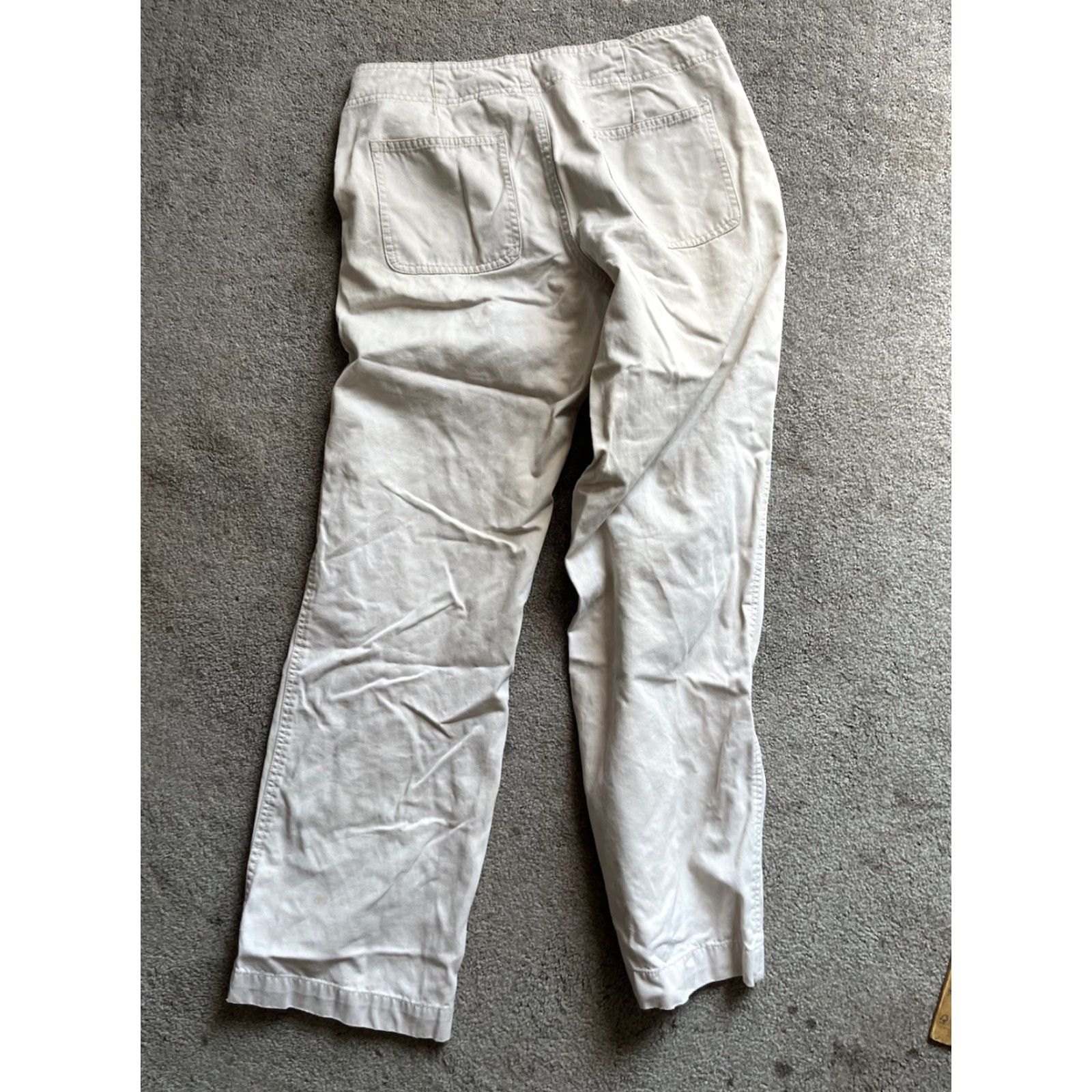 Old Navy VINTAGE Old Navy Pants 6 Stretch Khakis Tan Brown Classic Rise Straight Size ONE SIZE - 3 Thumbnail