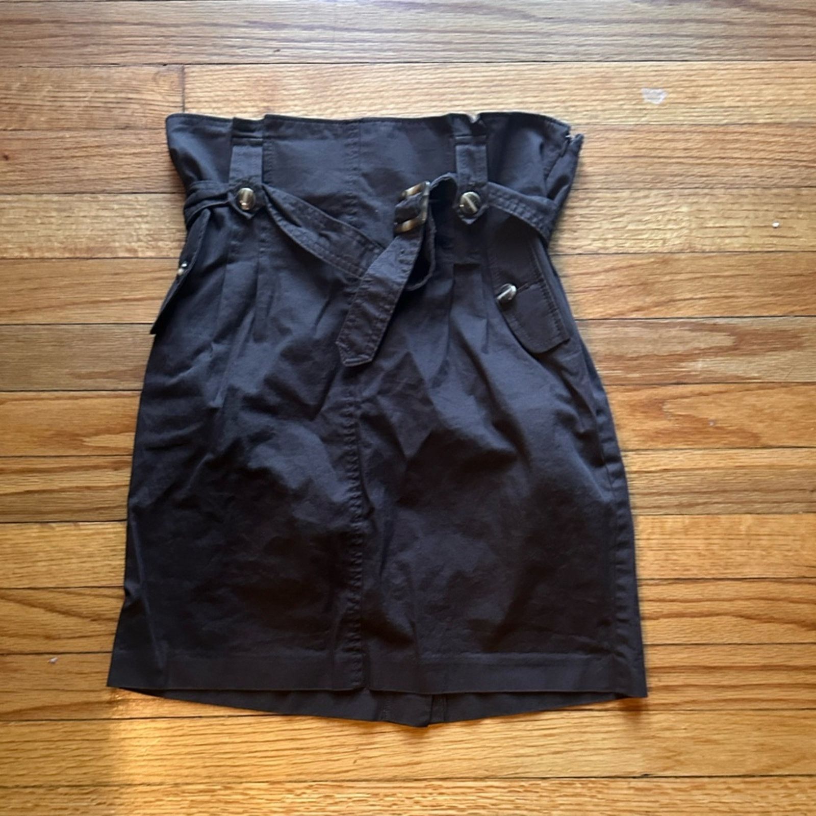 Ann Taylor Ann Taylor Brown Belted Skirt Size 28" / US 6 / IT 42 - 1 Thumbnail