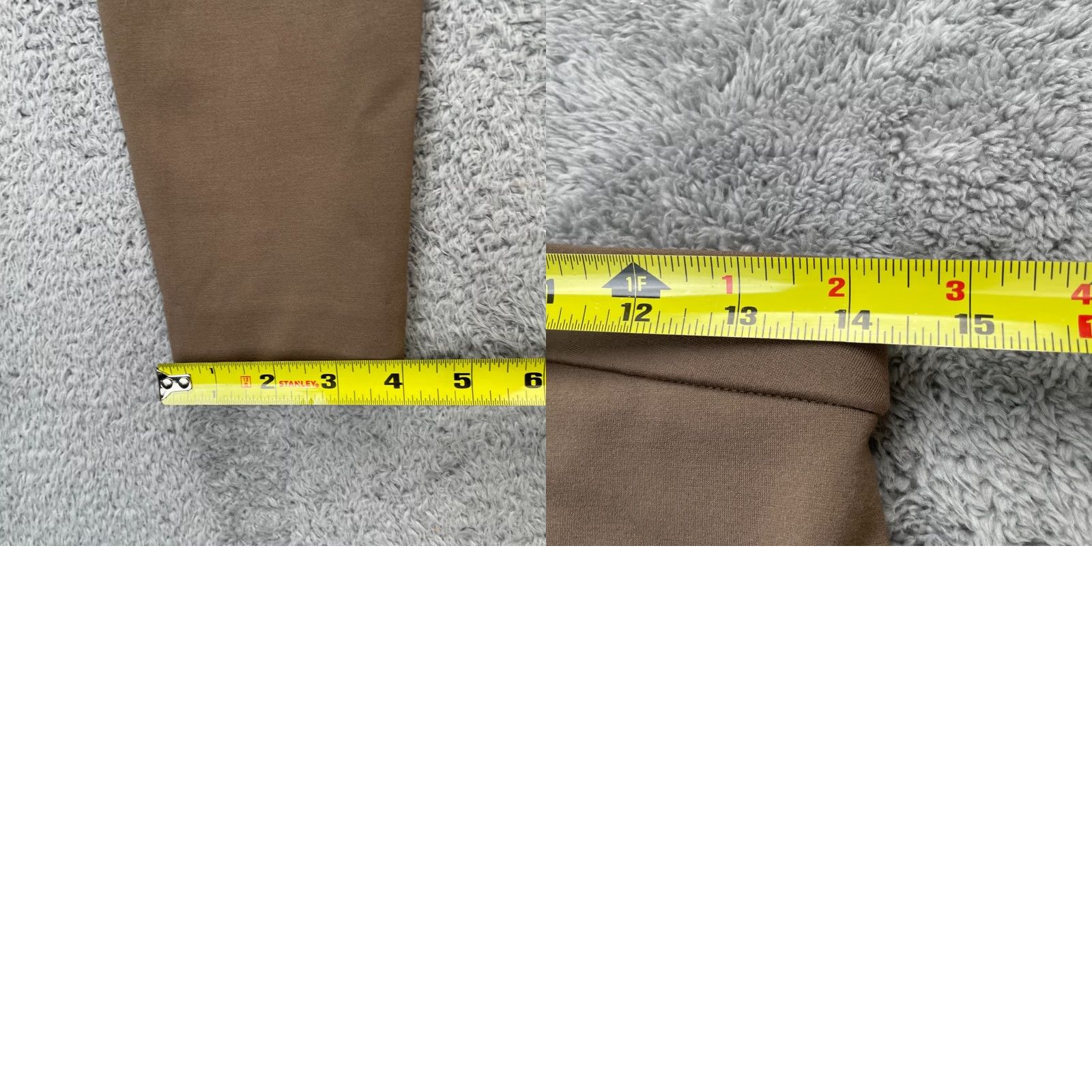 Vintage Chicos Brown Faux Vegan Leather Ponte Knit Skinny Leg Stretch Pants Womens Size 4 Size 30" / US 8 / IT 44 - 8 Thumbnail