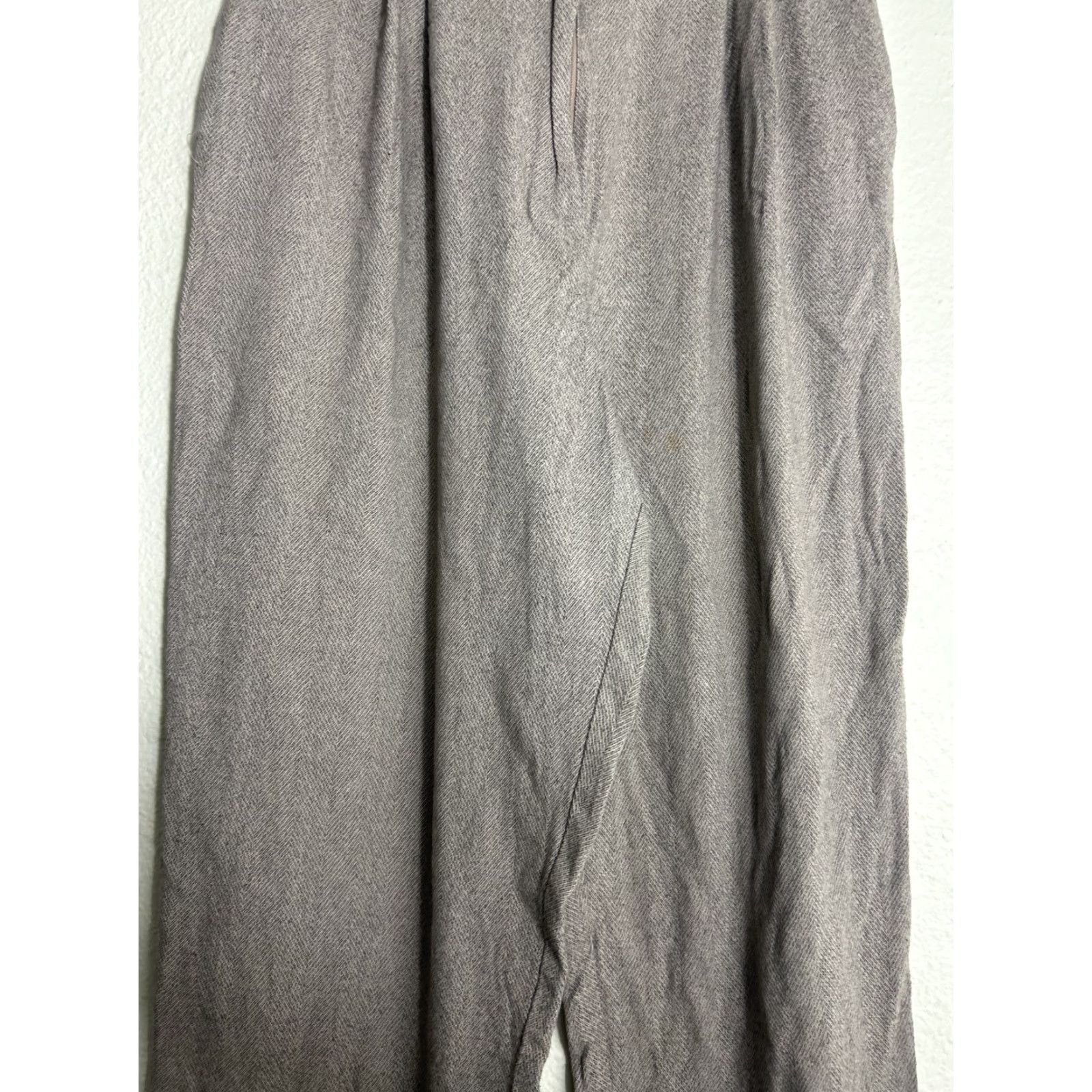 Vintage VINTAGE Pappagallo Beige Pants Womens Size 16 Herringbone Cotton Polyester 31x27 Size 38" / US 16 / IT 52 - 3 Thumbnail