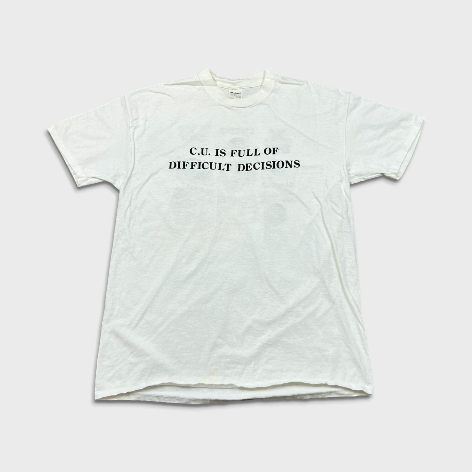 Budweiser × Vintage 90s C.U Full Of Difficult Decisions T Shirt Budweiser Beer Size US XL / EU 56 / 4 - 5 Thumbnail