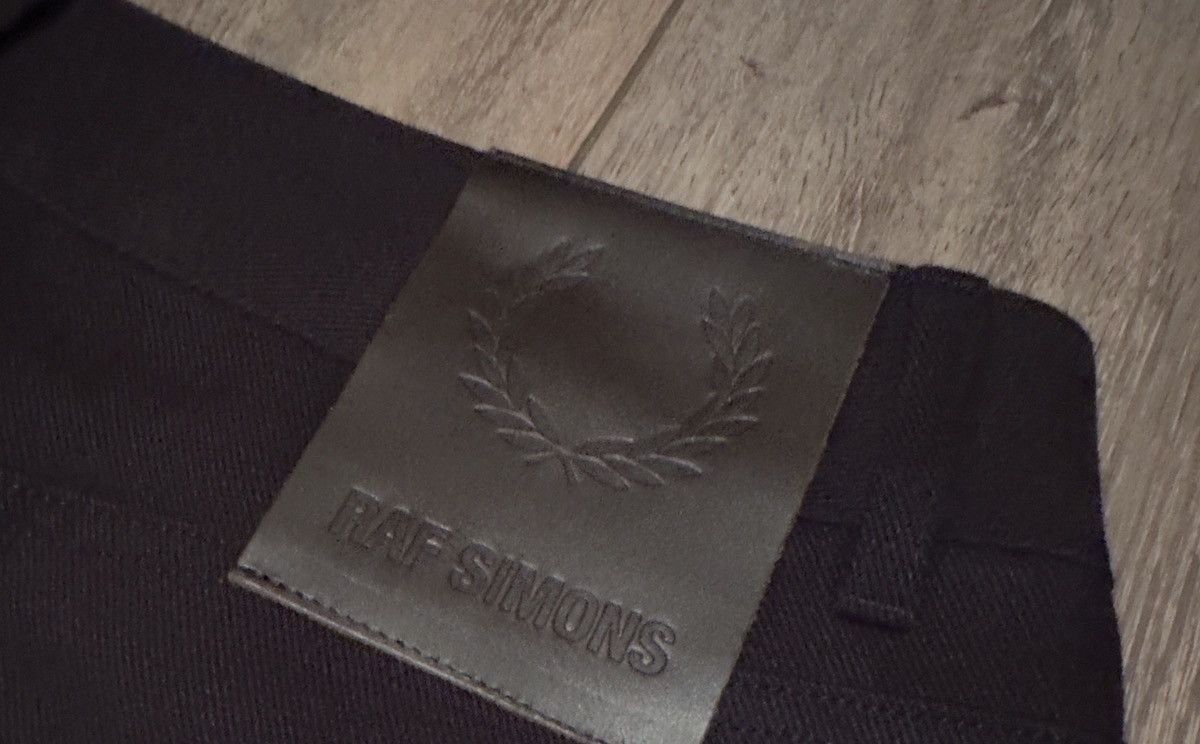 Fred Perry × Raf Simons Brand New Fred Perry Raf Simons Wide Black Jeans Size 34 Size US 34 / EU 50 - 5 Thumbnail