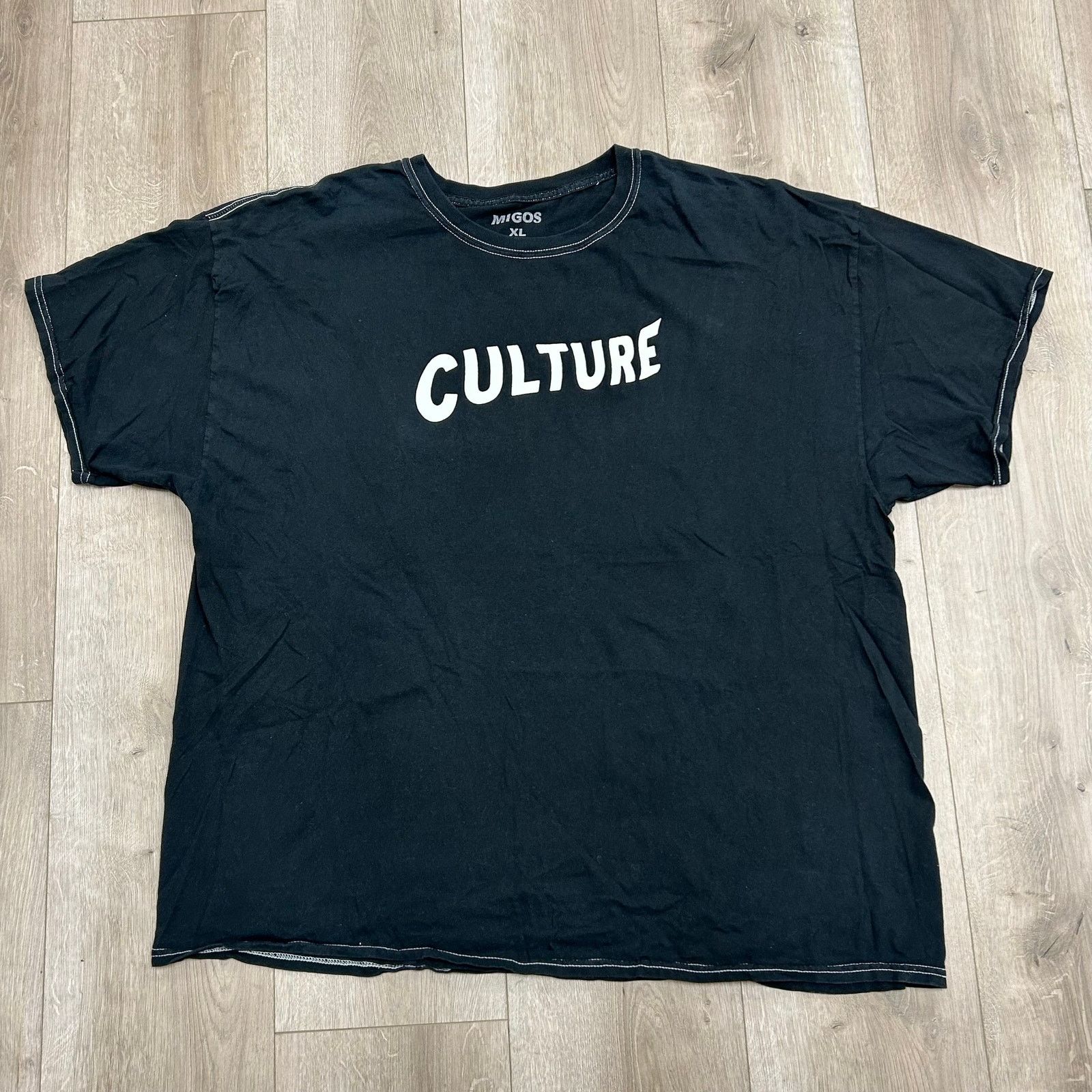 Stussy 2017 Culture Migos Merch Black Tee T Shirt size XL B9 Size US XL / EU 56 / 4 - 1 Thumbnail