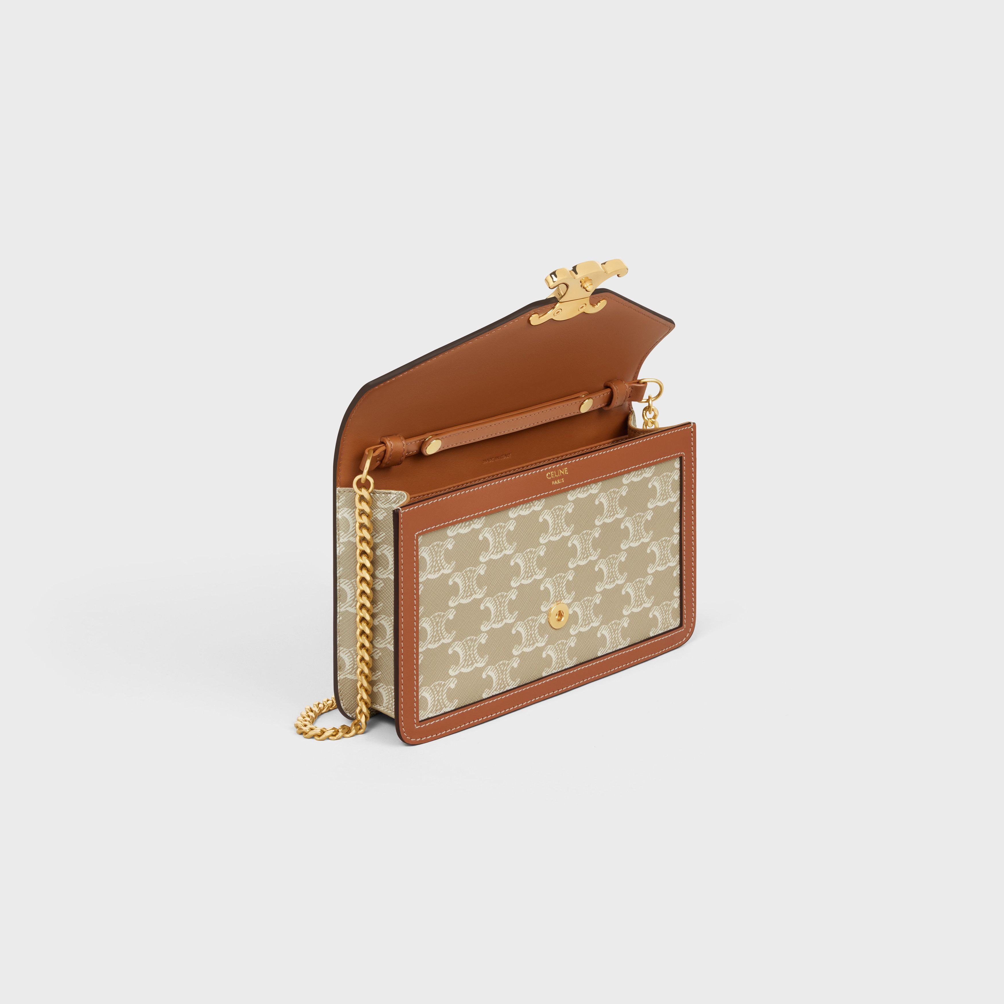 Celine o1bcso1str0125 Size: OS / Triomphe Canvas Wallet Size ONE SIZE - 4 Thumbnail