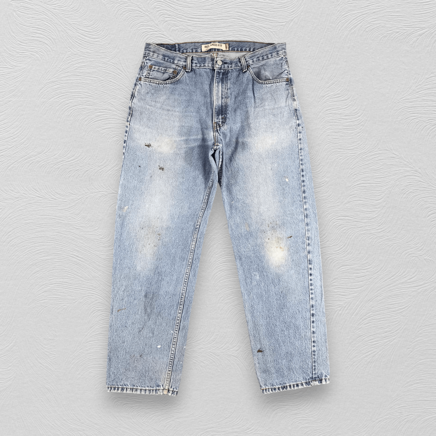 Levi's Vintage Levis 550 Jeans Relaxed Fit Stone Wash Denim KJ553 Size US 35 - 1 Thumbnail